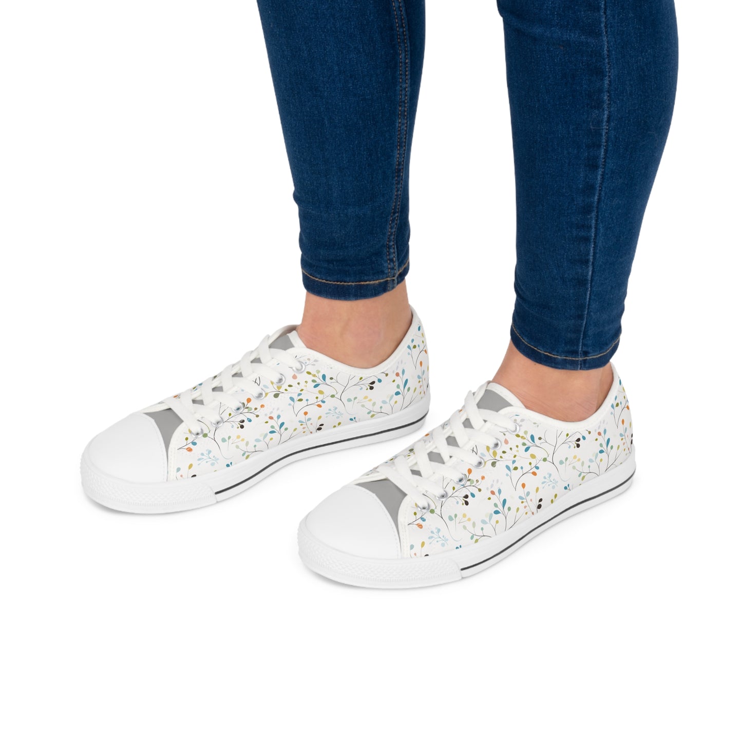 Pastel Vines Women's Low Top Sneakers