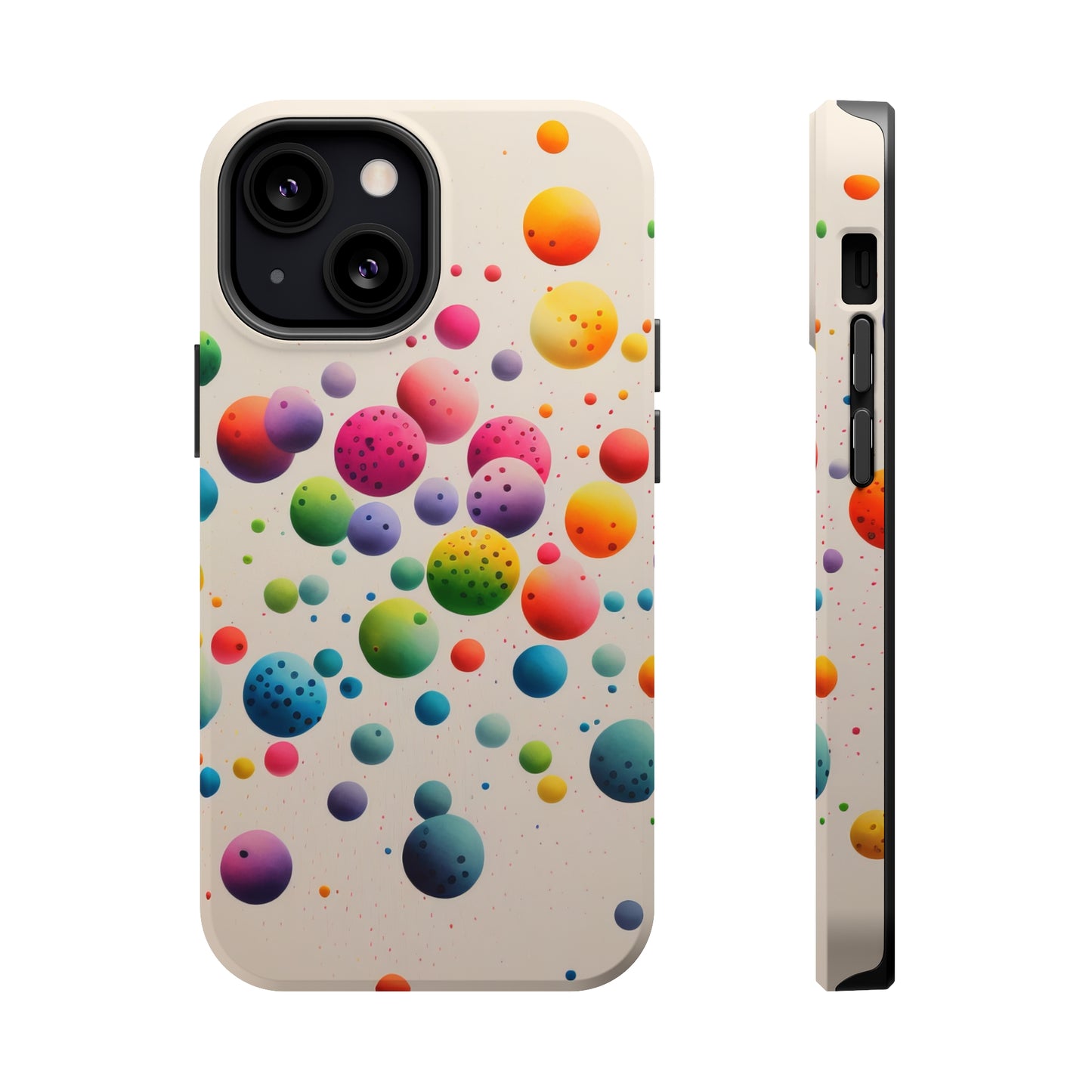 Rainbow Dots MagSafe Tough iPhone Case