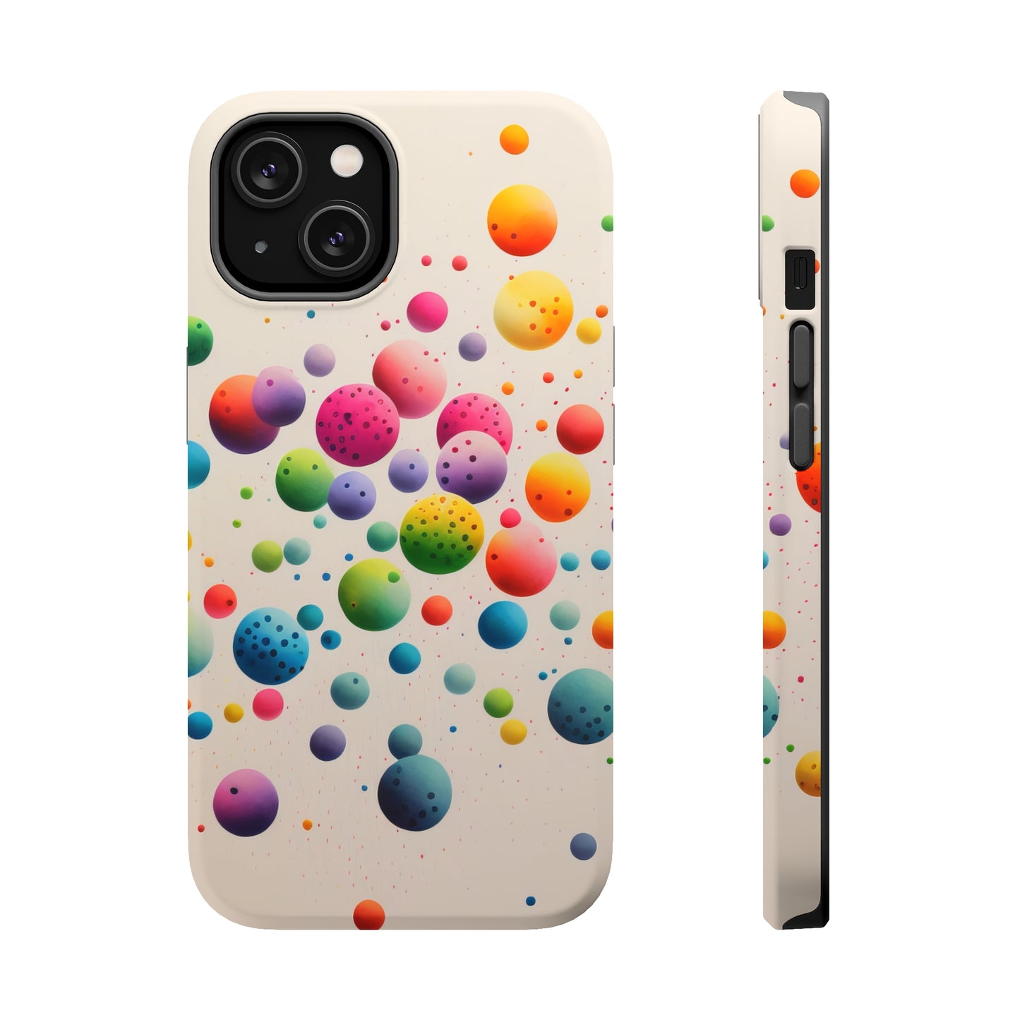 Rainbow Dots MagSafe Tough iPhone Case
