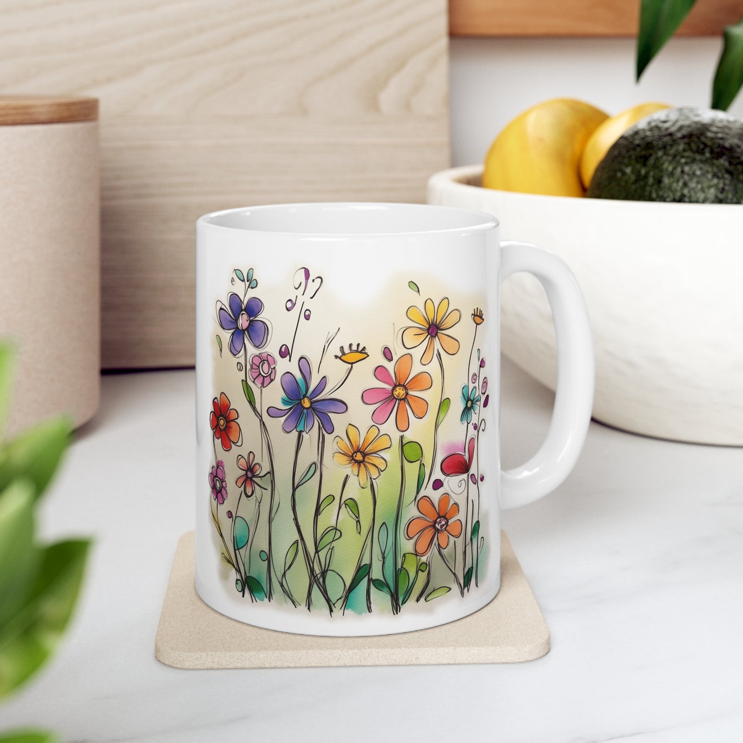 Whimsical Wildflowers 11oz Mug