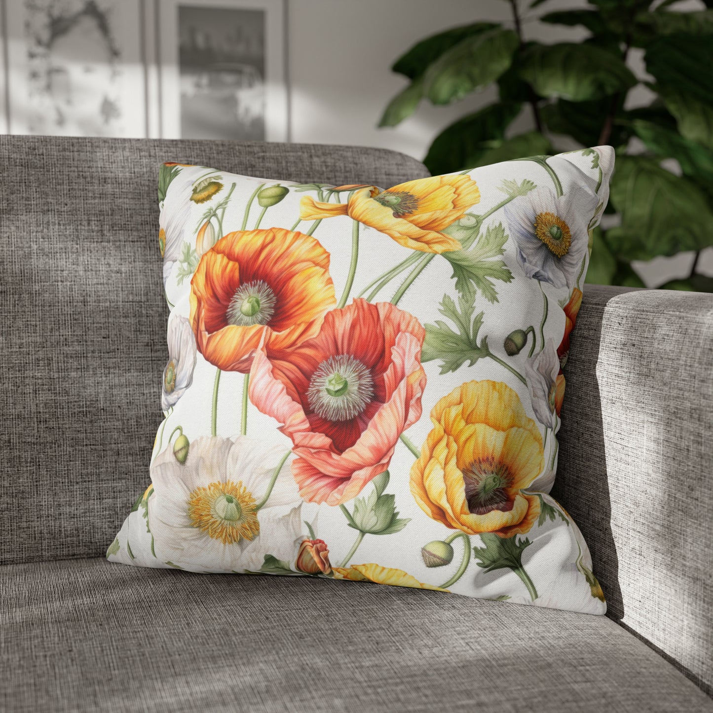 Iceland Poppies Square Pillow Case