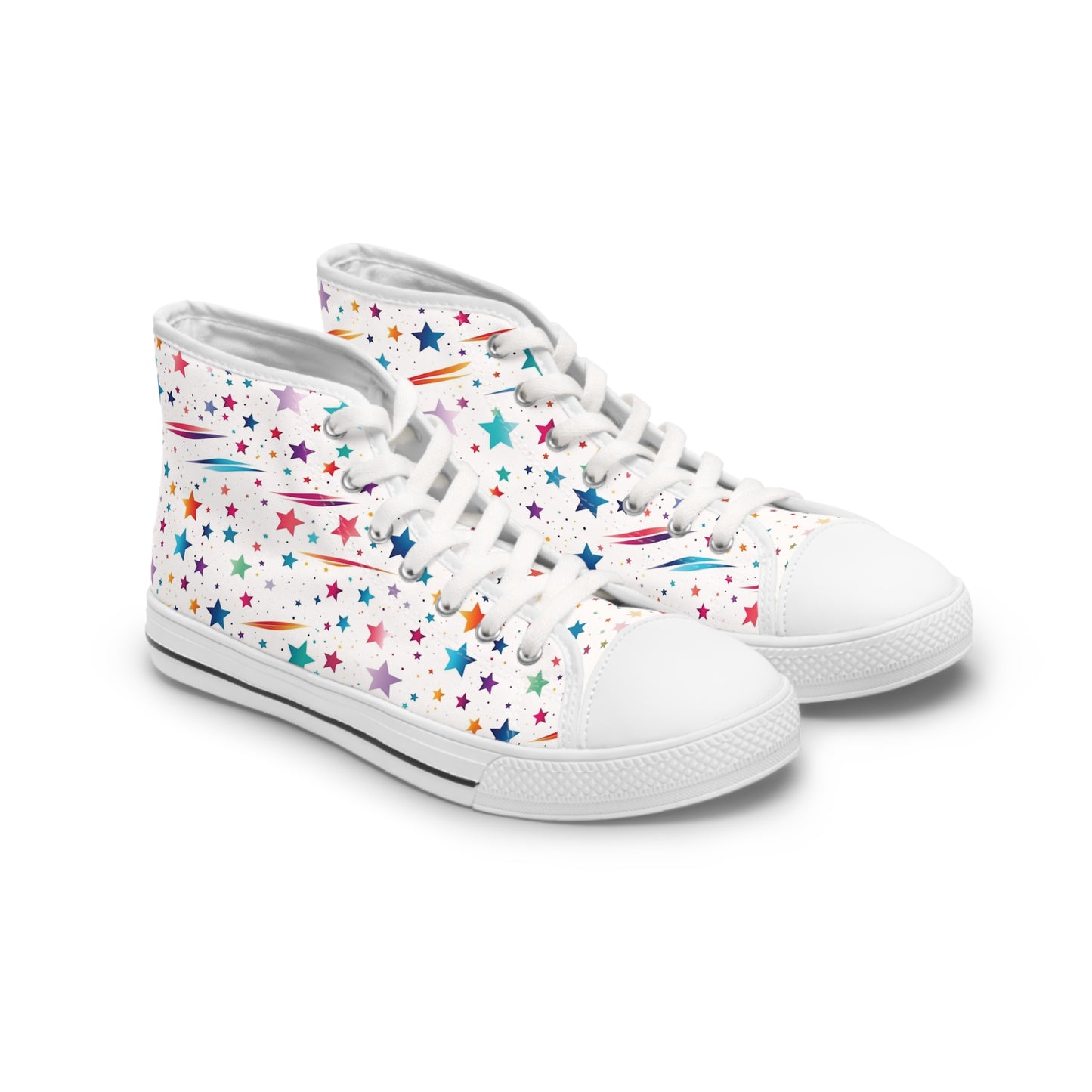 Rainbow Stars Women's High Top Sneakers