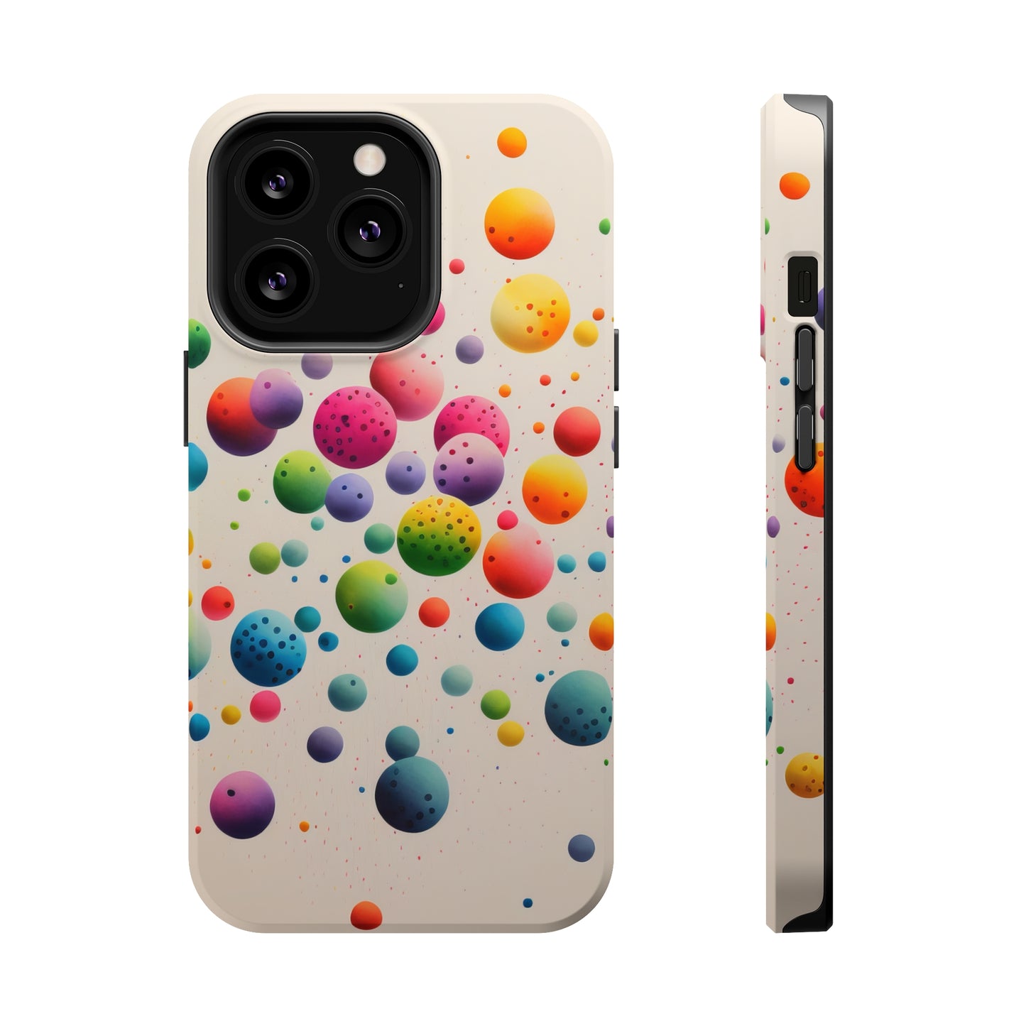 Rainbow Dots MagSafe Tough iPhone Case