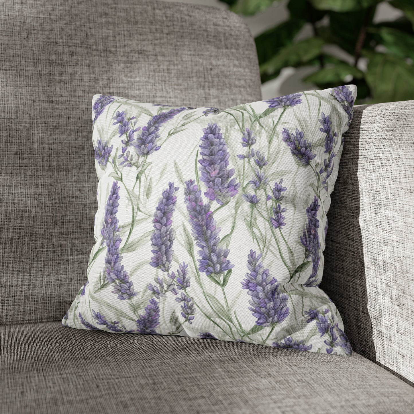 Lavendar Square Pillow Case