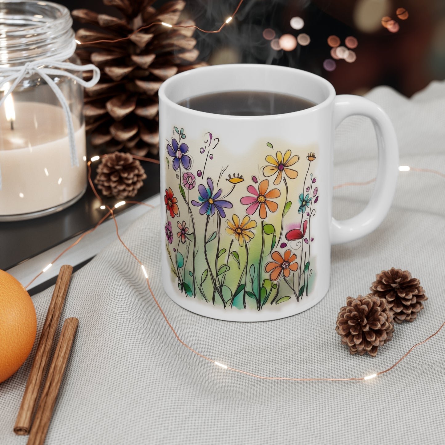 Whimsical Wildflowers 11oz Mug