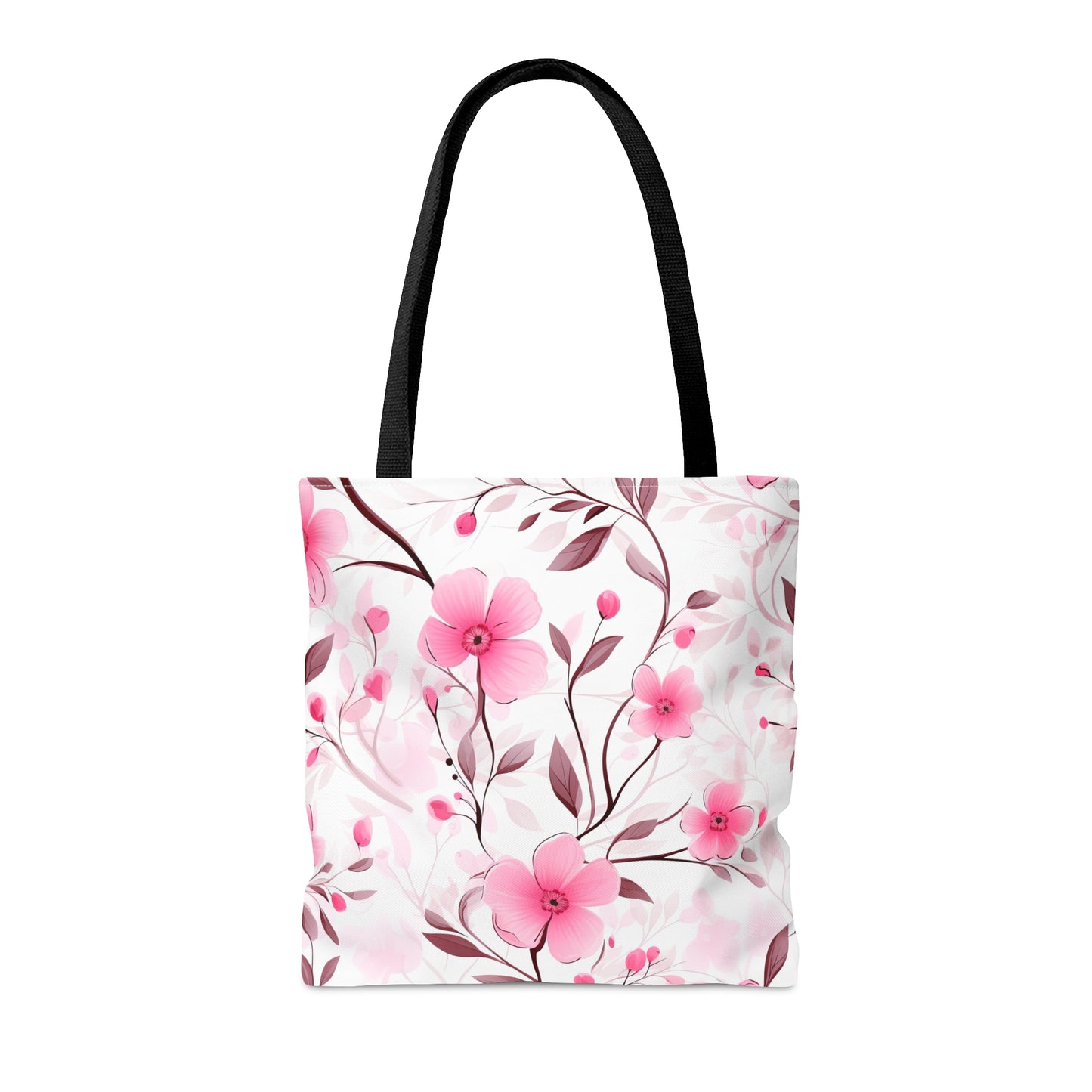 Pink Whimsy Wildflowers Tote Bag