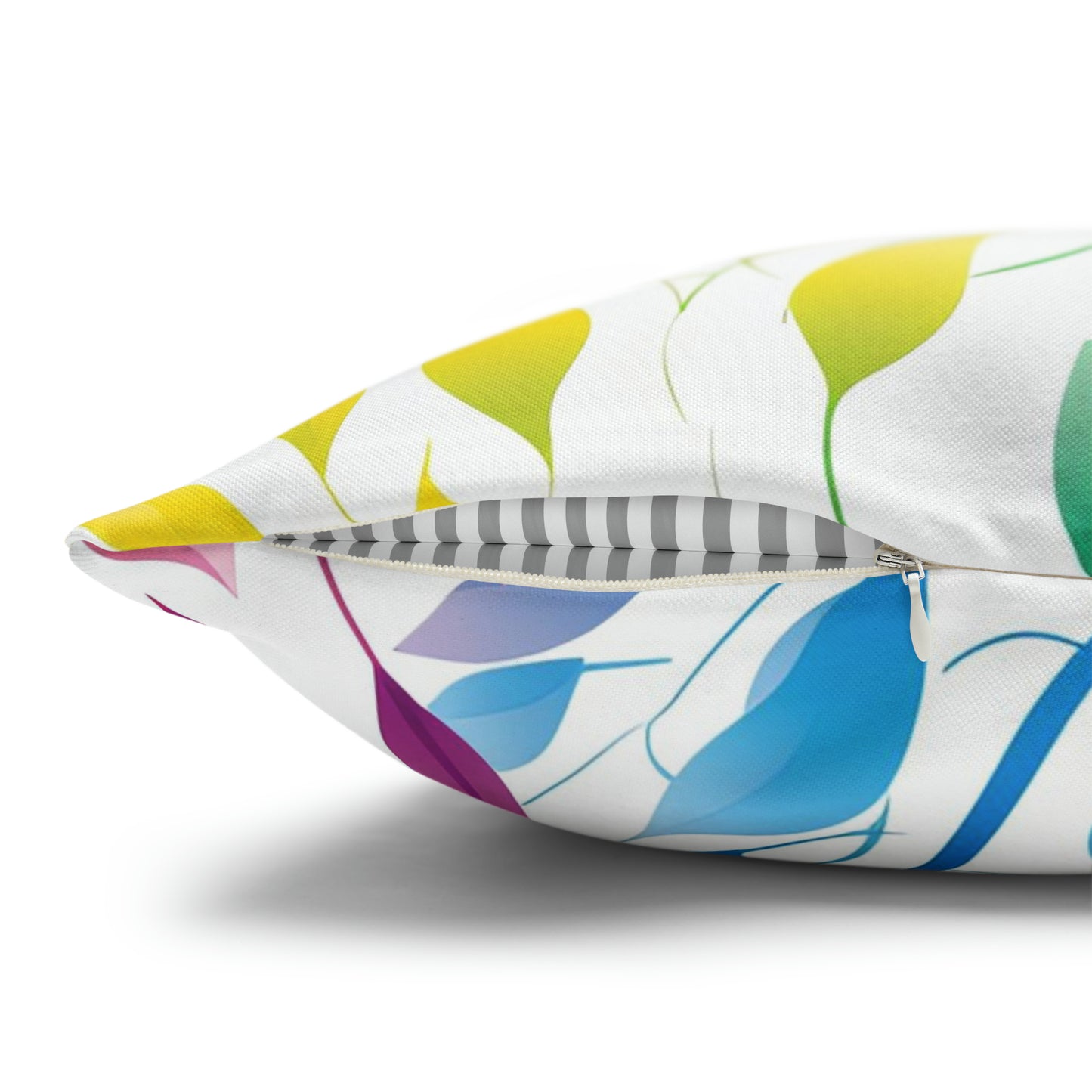 Rainbow Vines Square Pillow Case