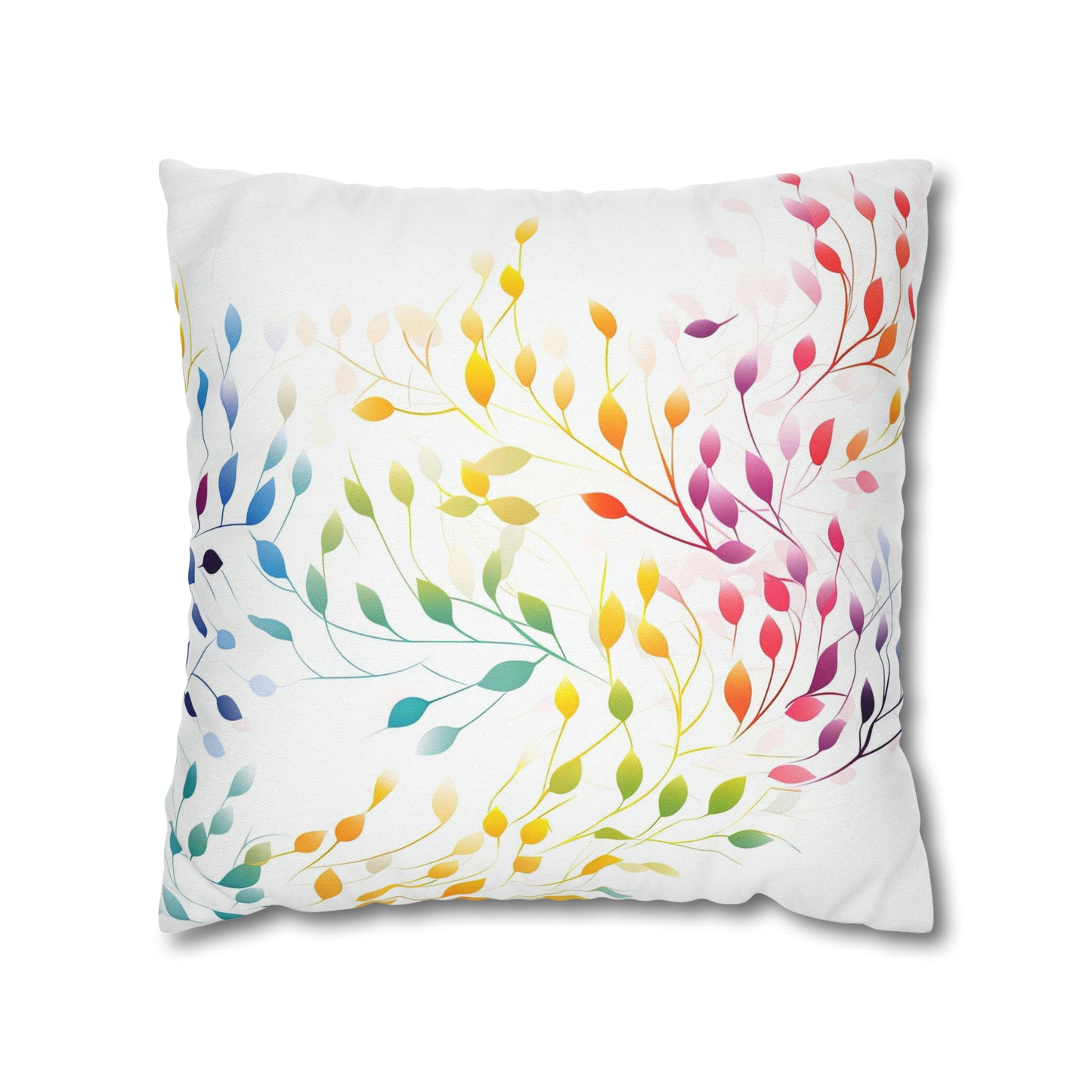 Prismatic Vines Square Pillow Case