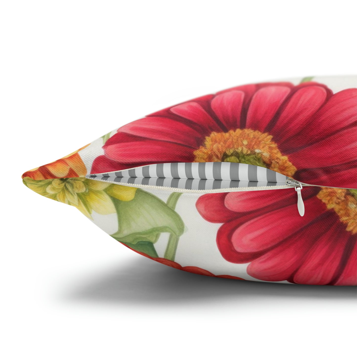 Zinnias Square Pillow Case