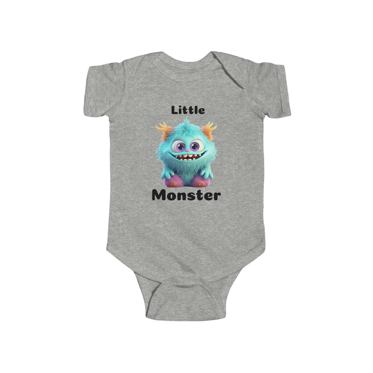 Aqua Little Monster Infant Fine Jersey Bodysuit