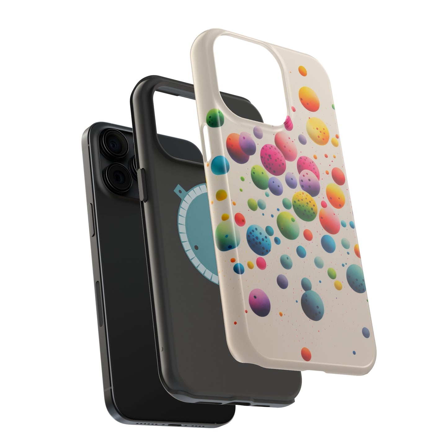Rainbow Dots MagSafe Tough iPhone Case
