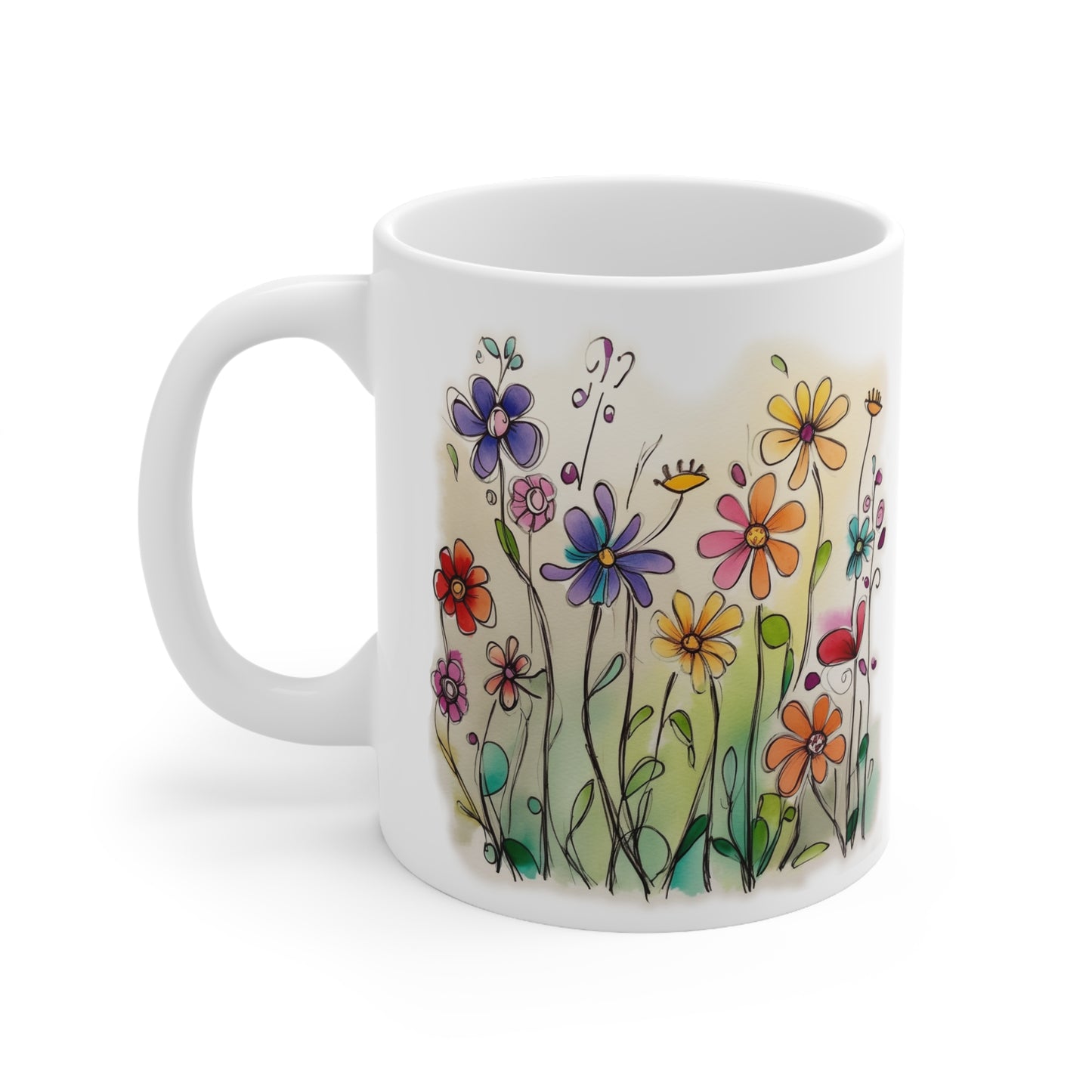 Whimsical Wildflowers 11oz Mug