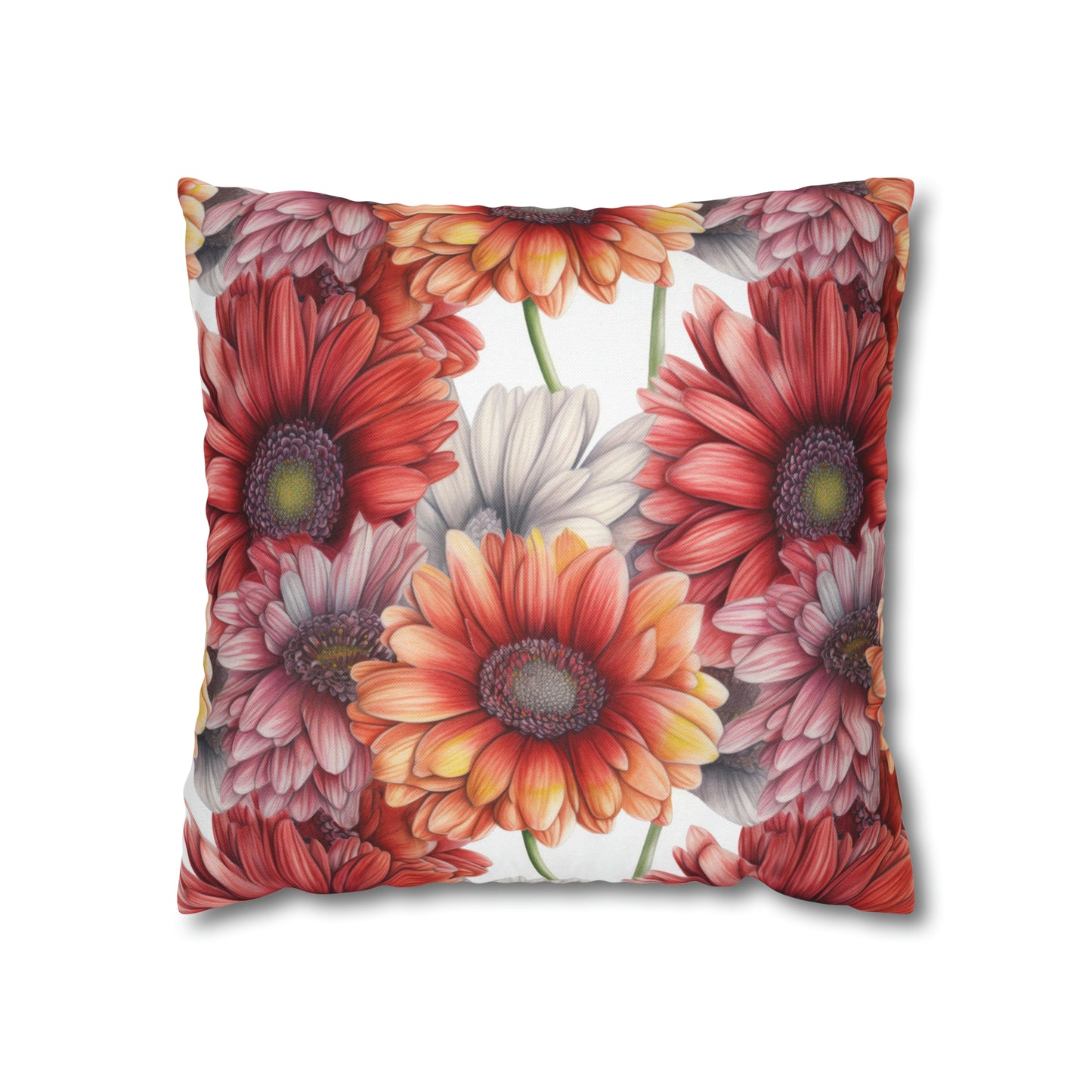 Daisies Square Pillow Case