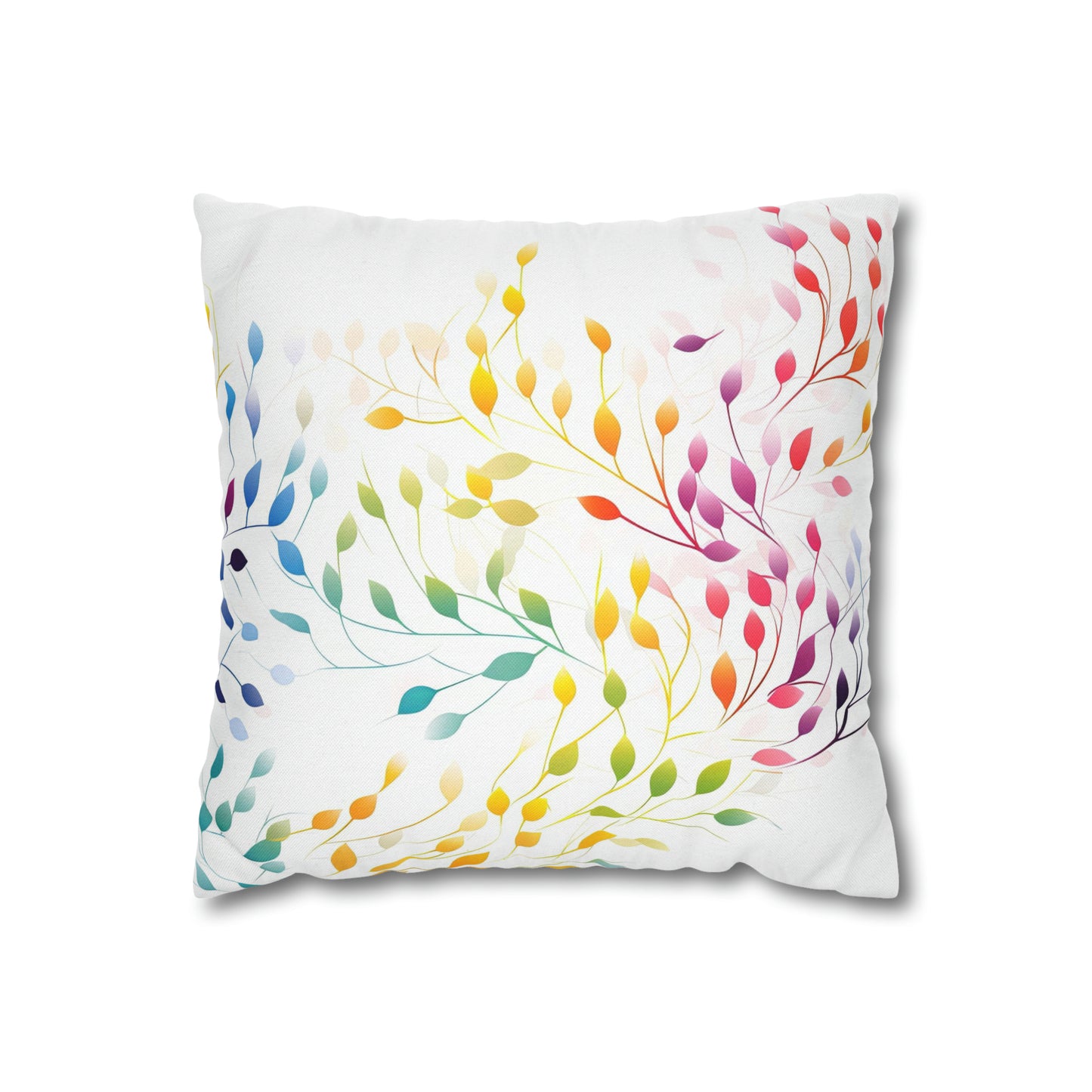 Prismatic Vines Square Pillow Case