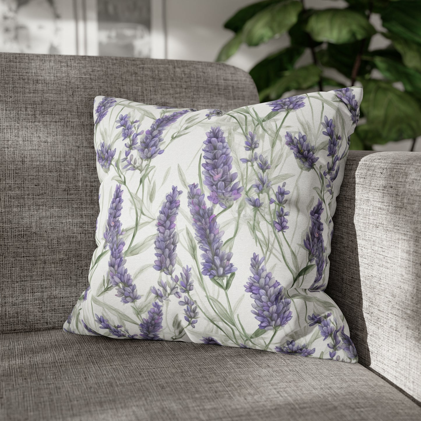 Lavendar Square Pillow Case