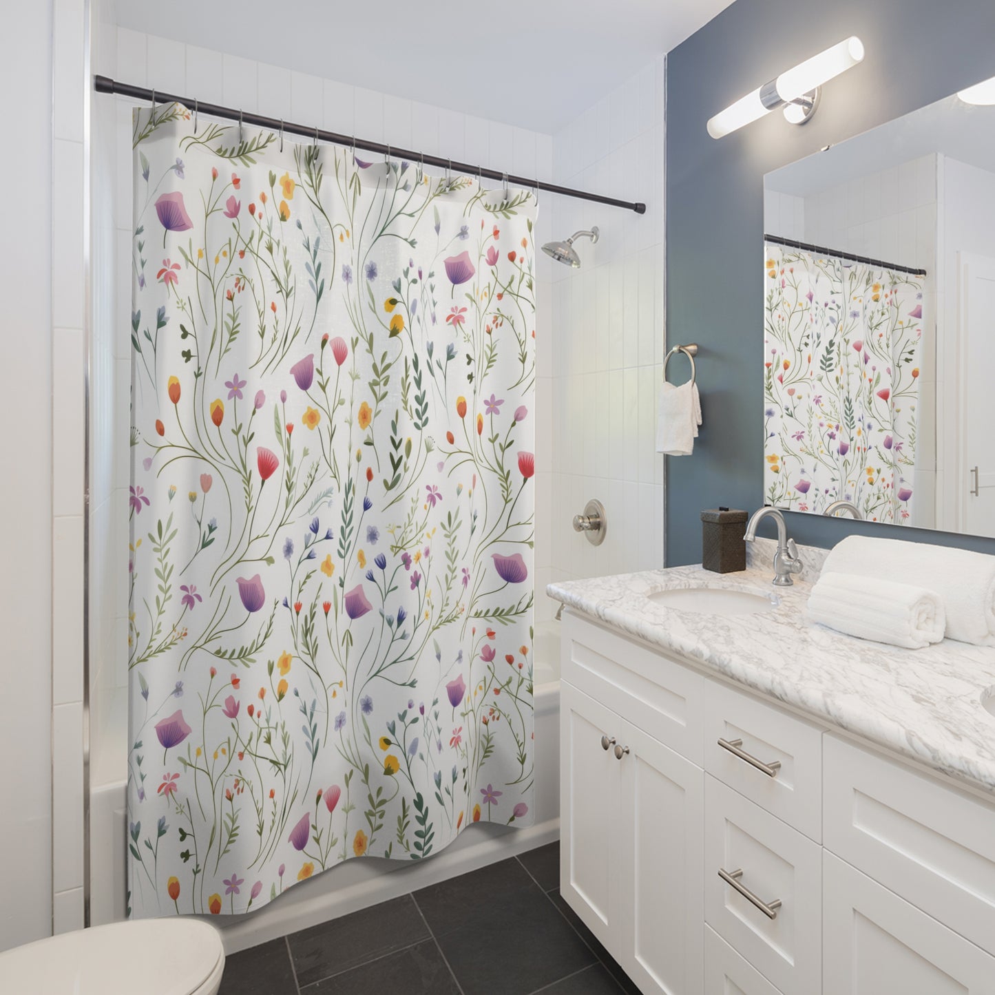 Dainty Wildflowers Shower Curtain