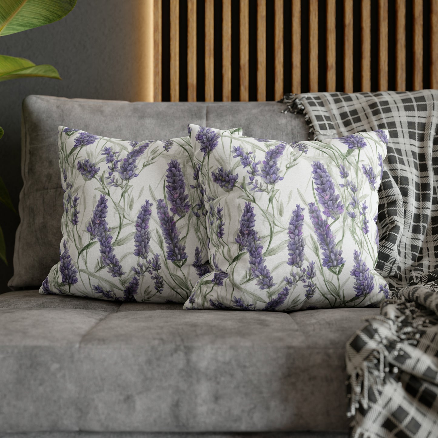 Lavendar Square Pillow Case