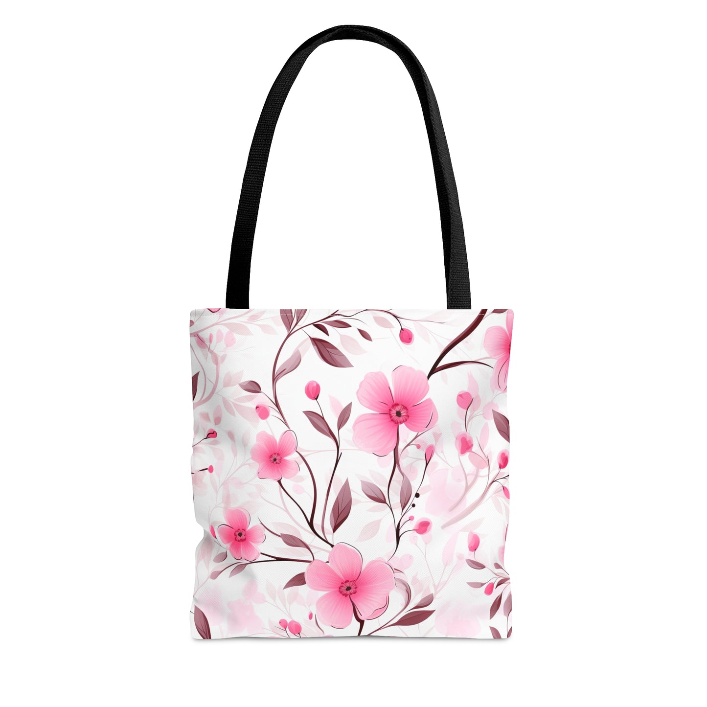 Pink Whimsy Wildflowers Tote Bag