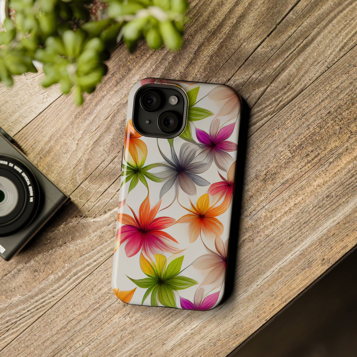 Floral Burst MagSafe Tough iPhone Case