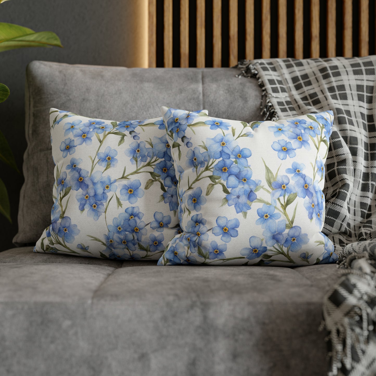 Forget Me Nots Square Pillow Case