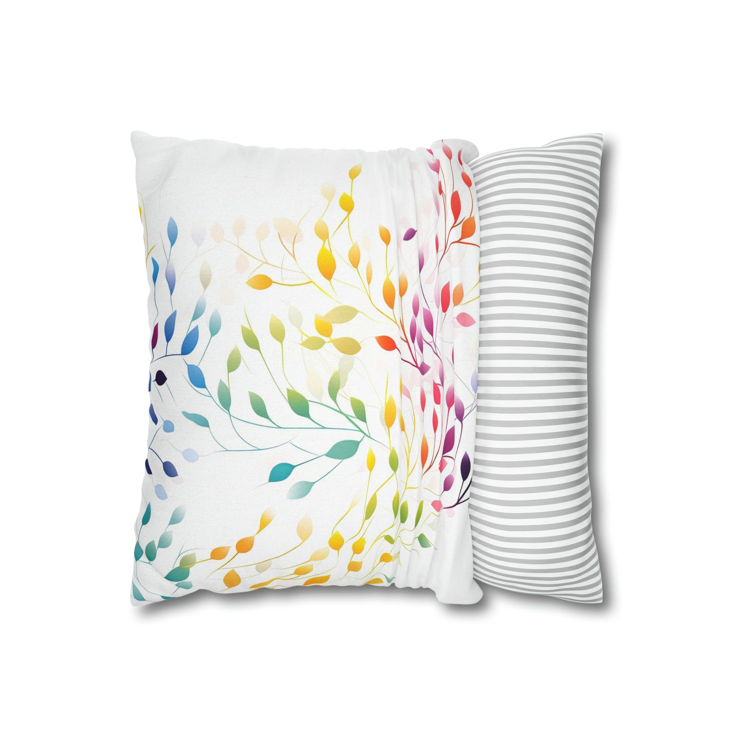 Prismatic Vines Square Pillow Case