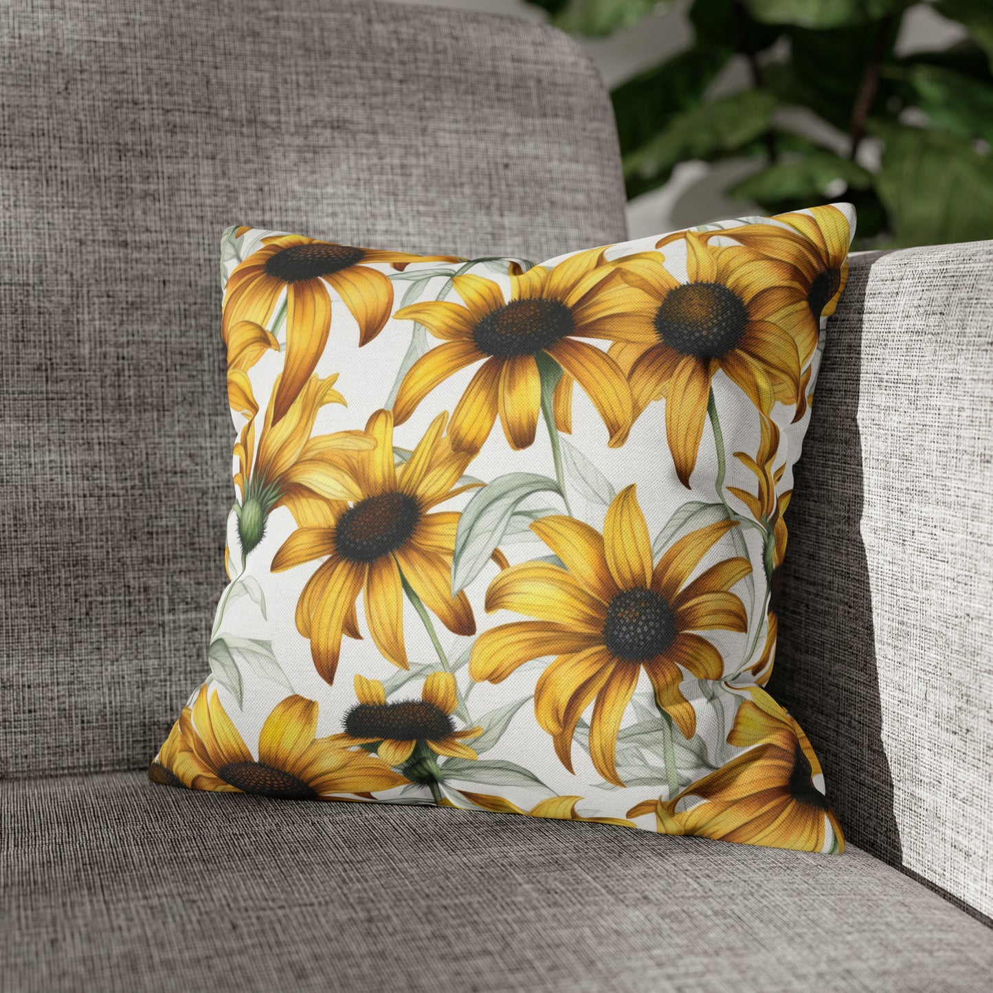 Sunflowers Square Pillow Case