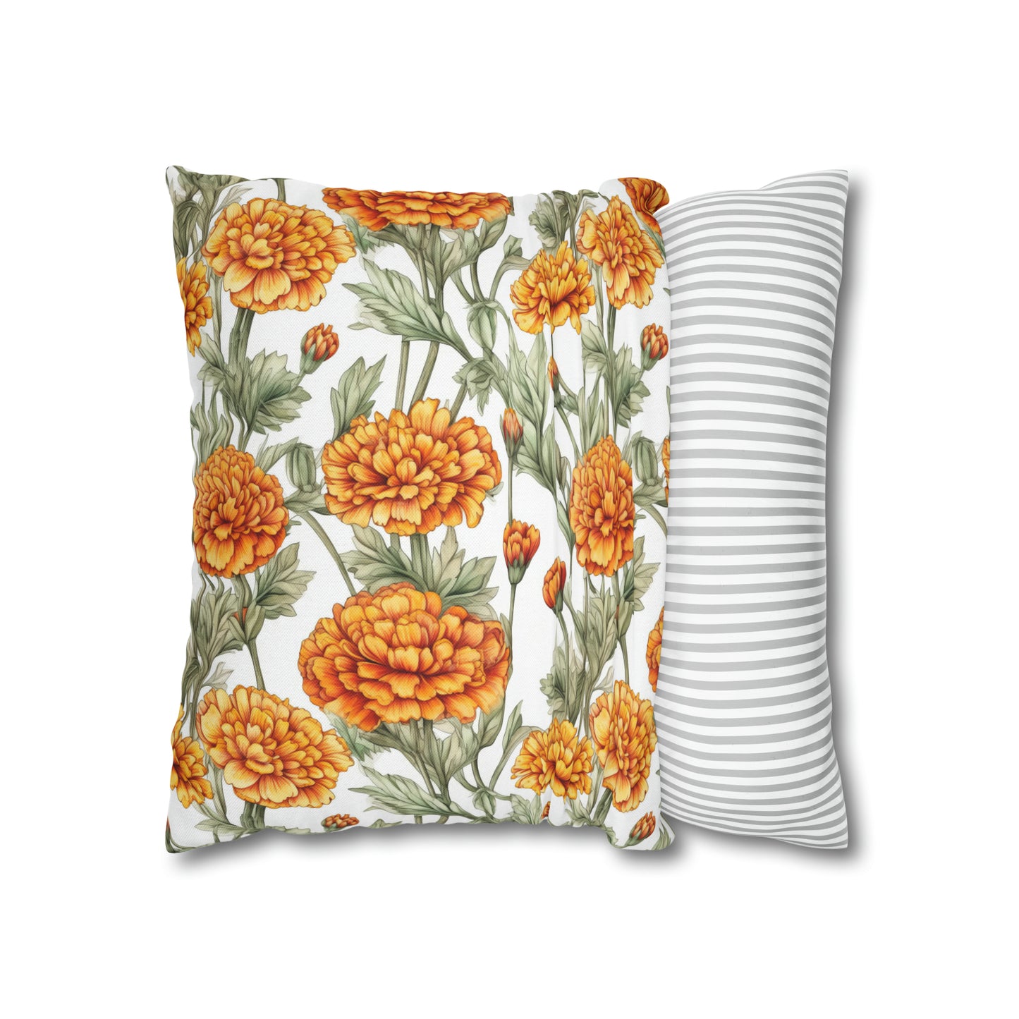 Marigolds Square Pillow Case