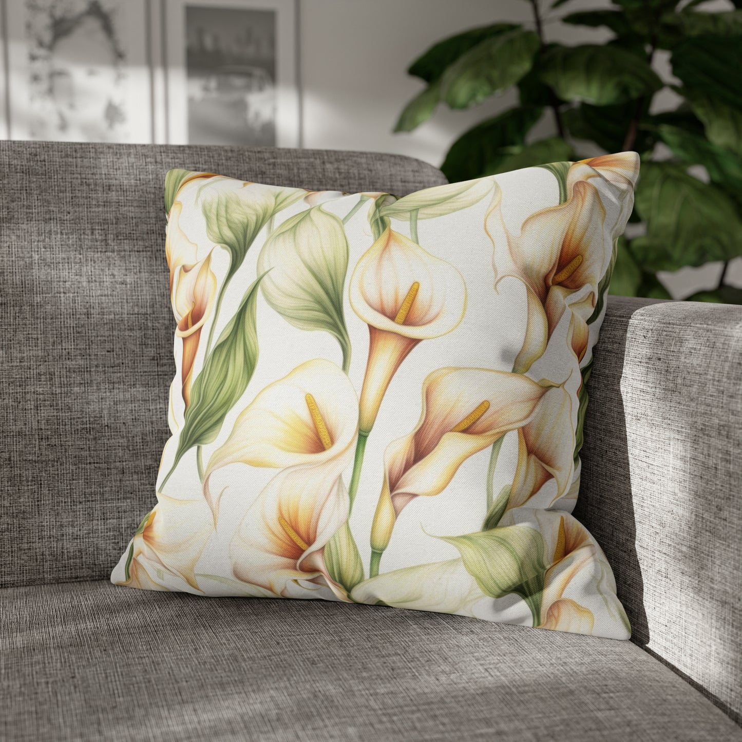 Calla Lily Square Pillow Case