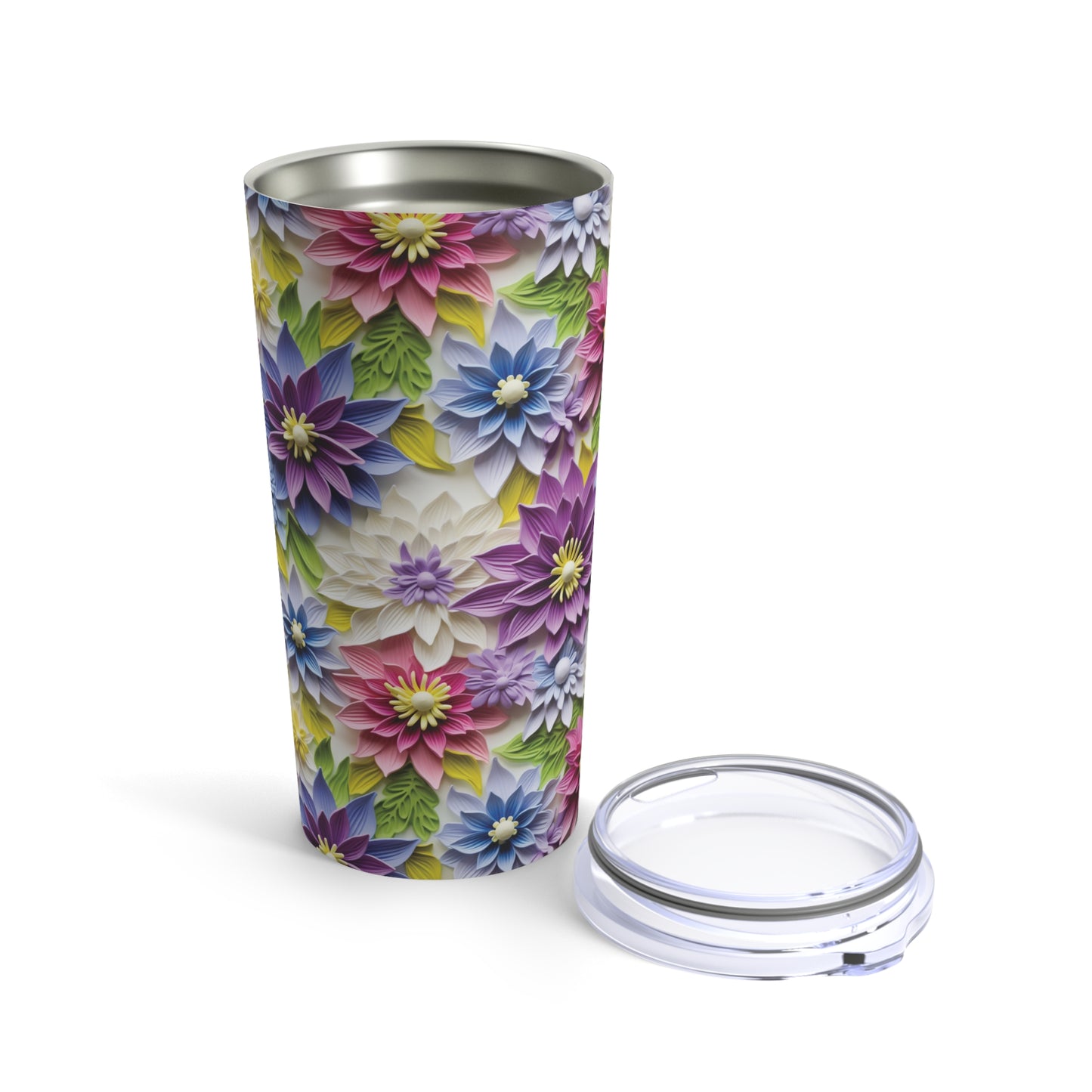 Sculpted Passionflower Tumbler 20oz
