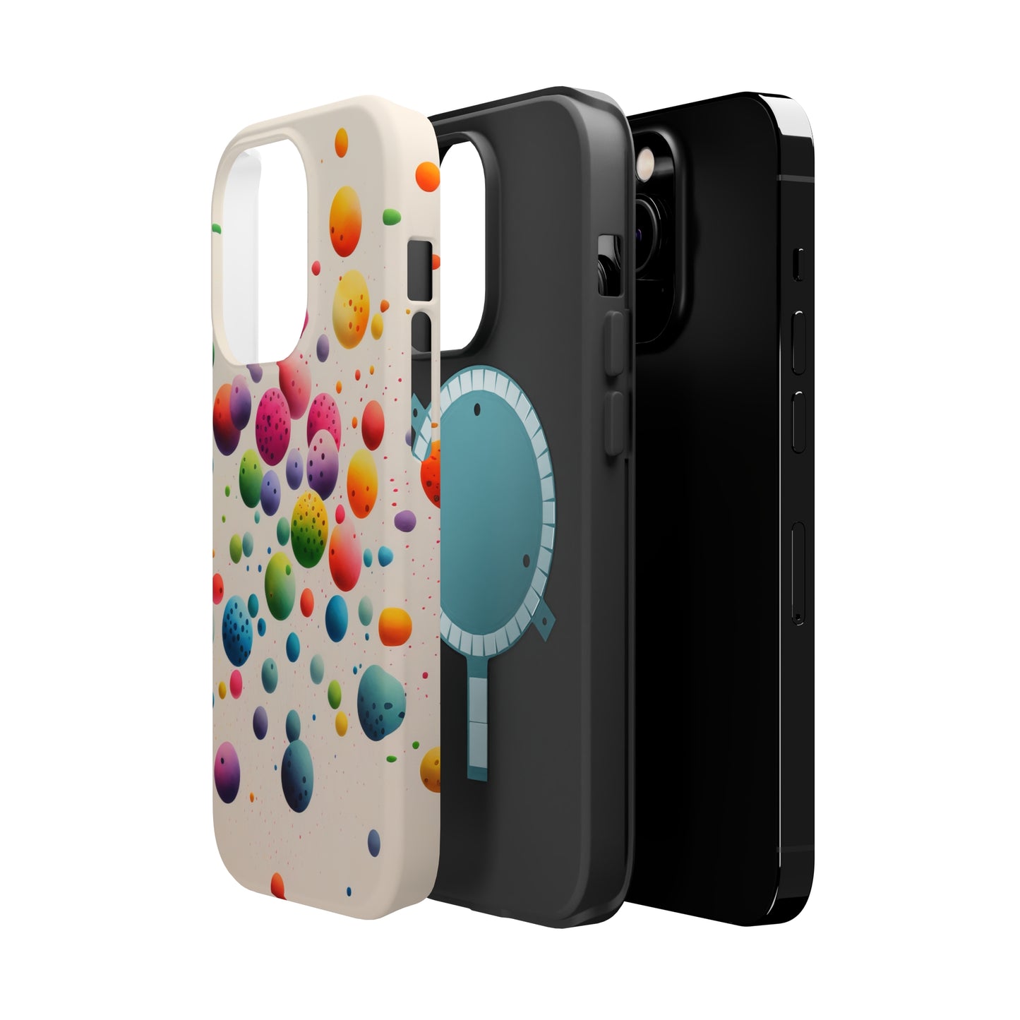 Rainbow Dots MagSafe Tough iPhone Case