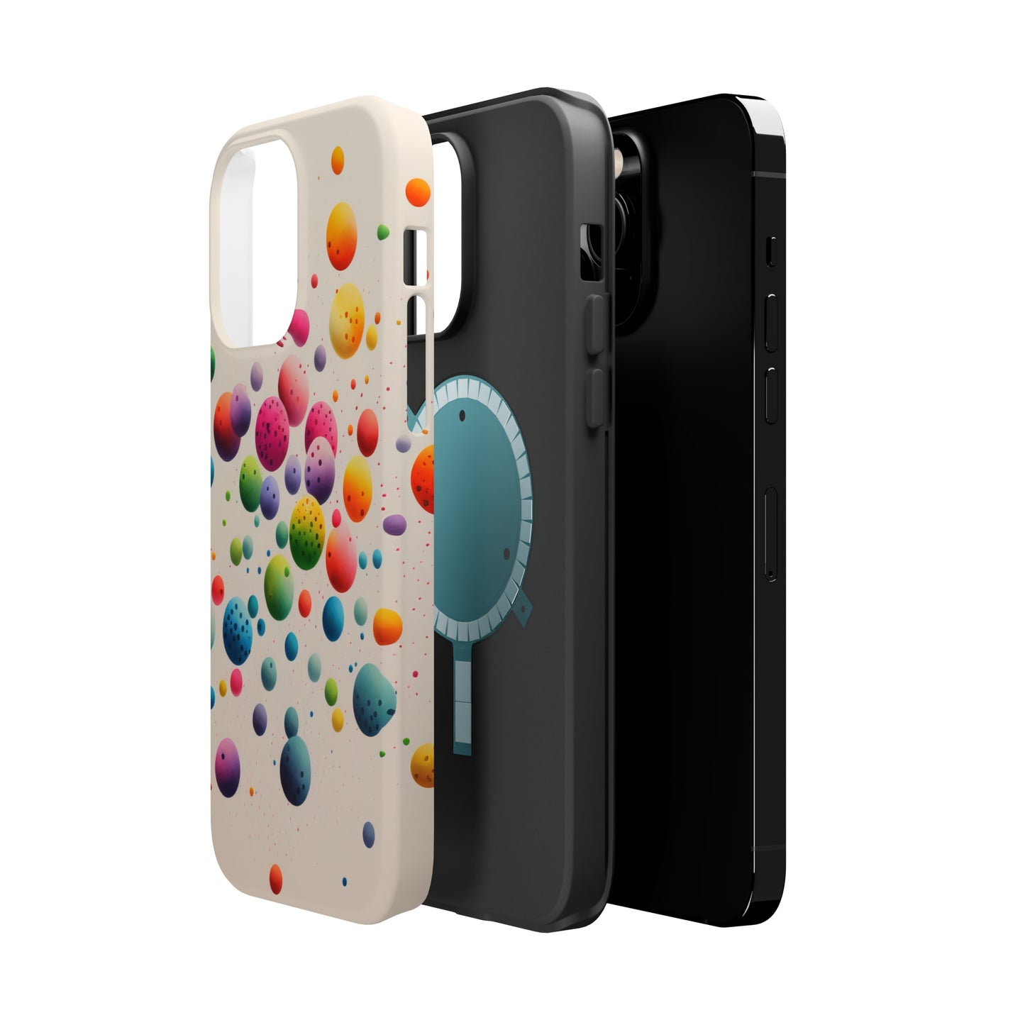 Rainbow Dots MagSafe Tough iPhone Case