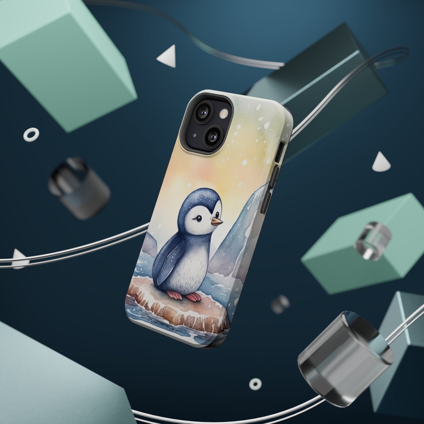 Cute Penguin MagSafe Tough iPhone Case