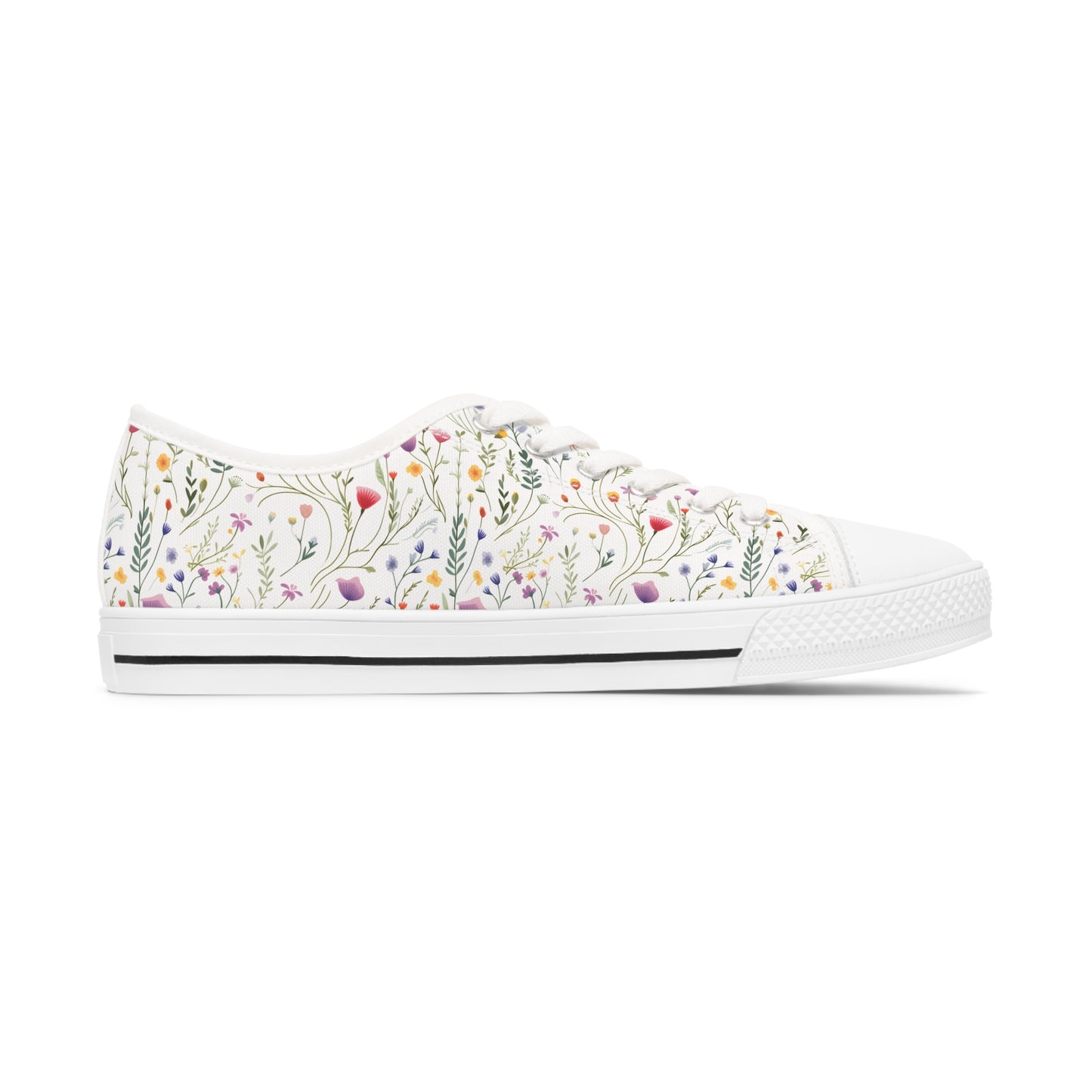 Dainty Wildflowers Women's Low Top Sneakers