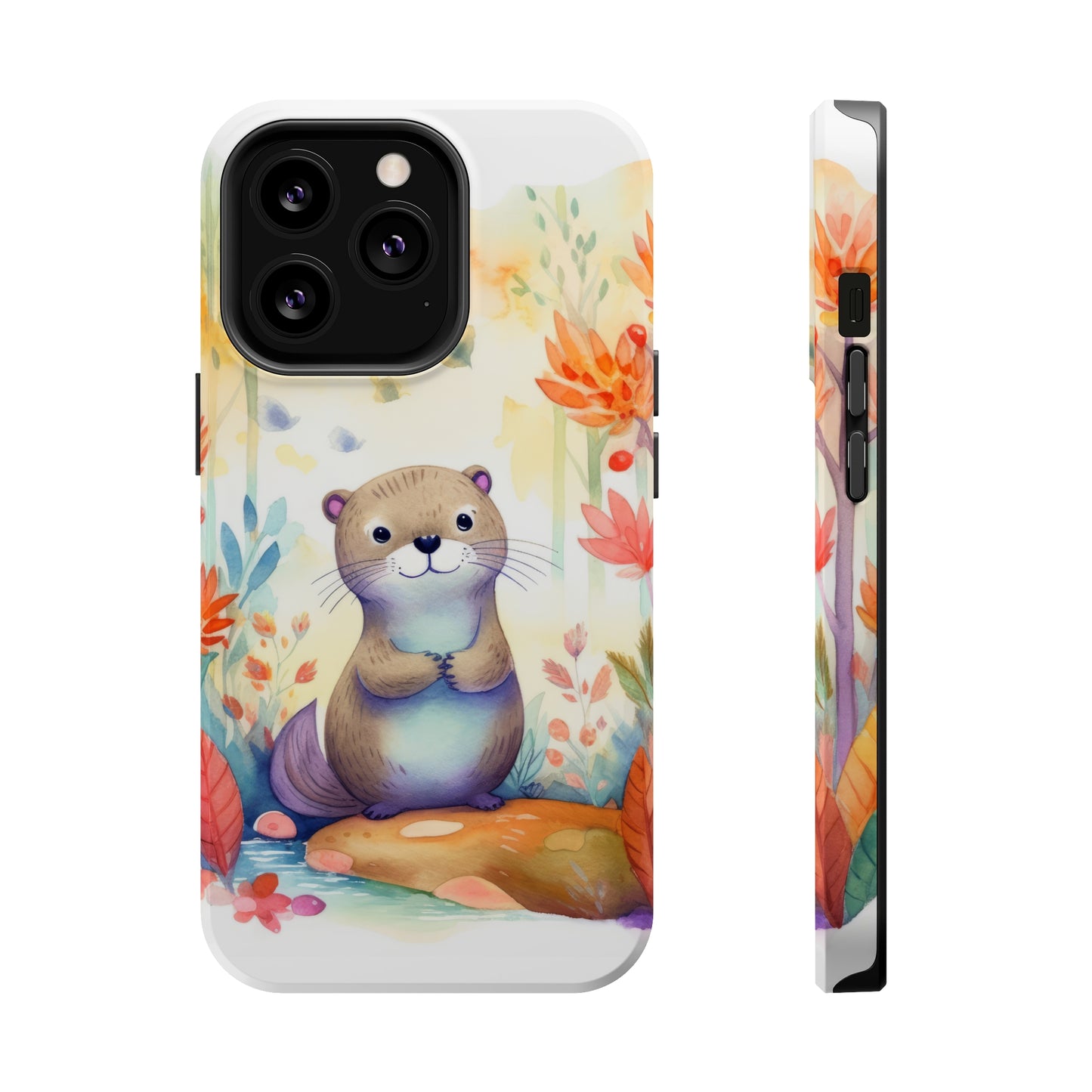Cute Otter MagSafe Tough iPhone Case