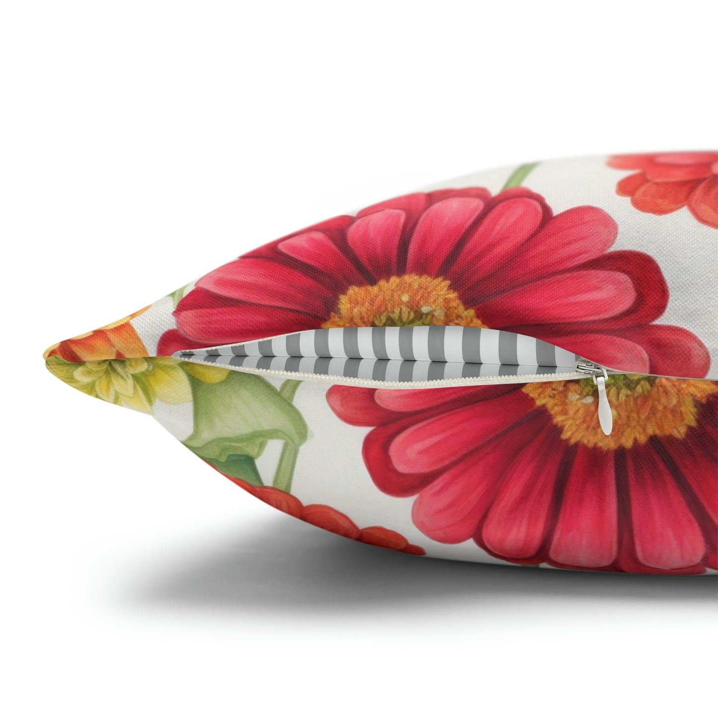 Zinnias Square Pillow Case