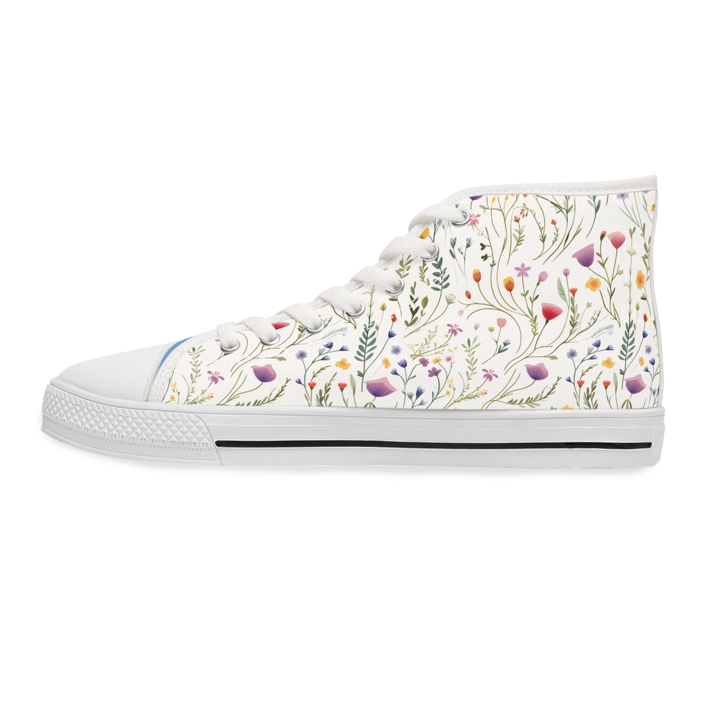 Dainty Wildflowers Women's High Top Sneakers