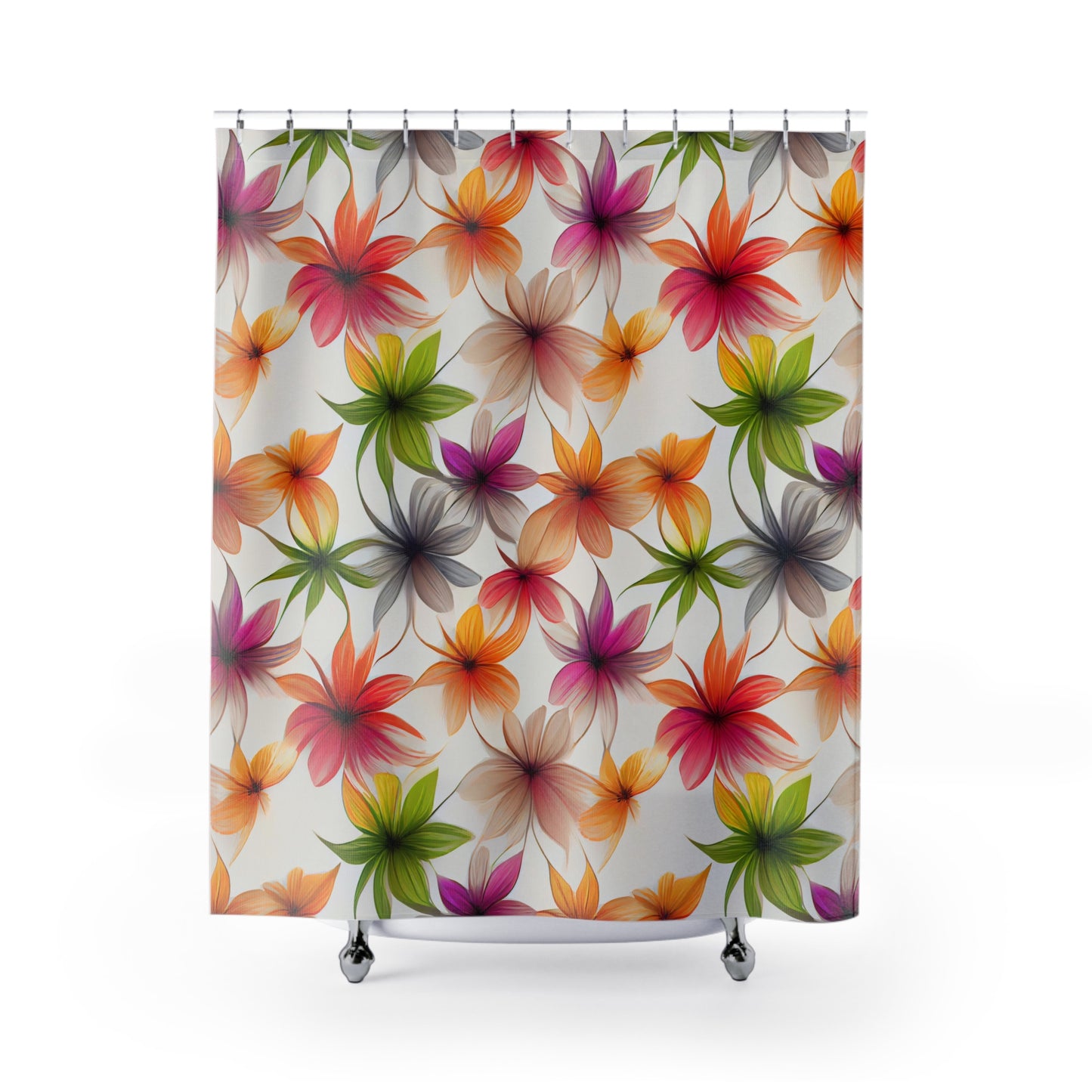 Floral Burst Shower Curtain