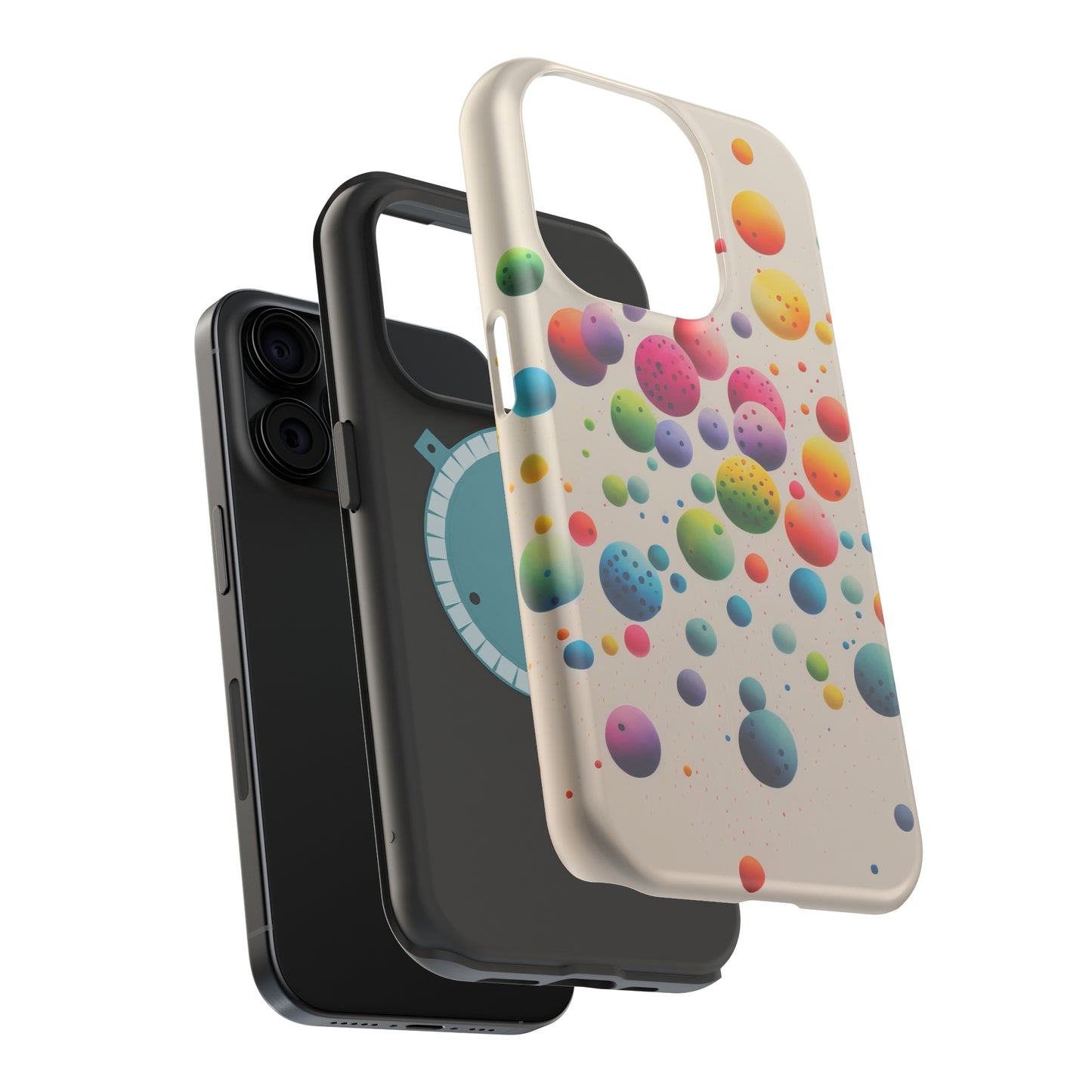 Rainbow Dots MagSafe Tough iPhone Case