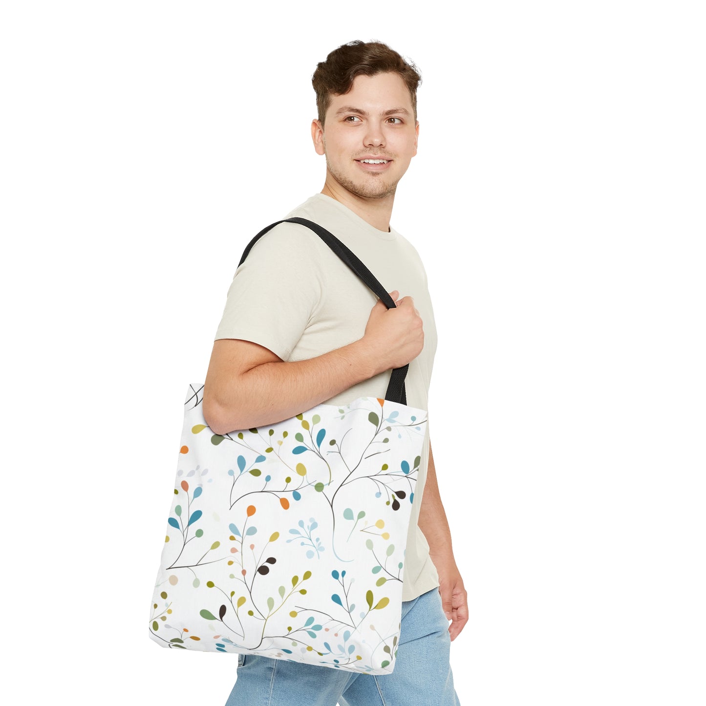 Pastel Vines Tote Bag
