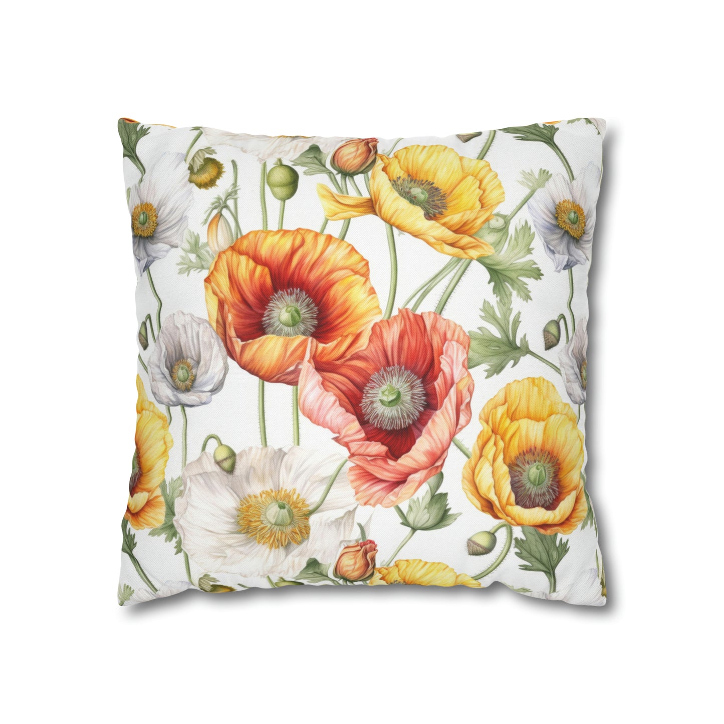 Iceland Poppies Square Pillow Case