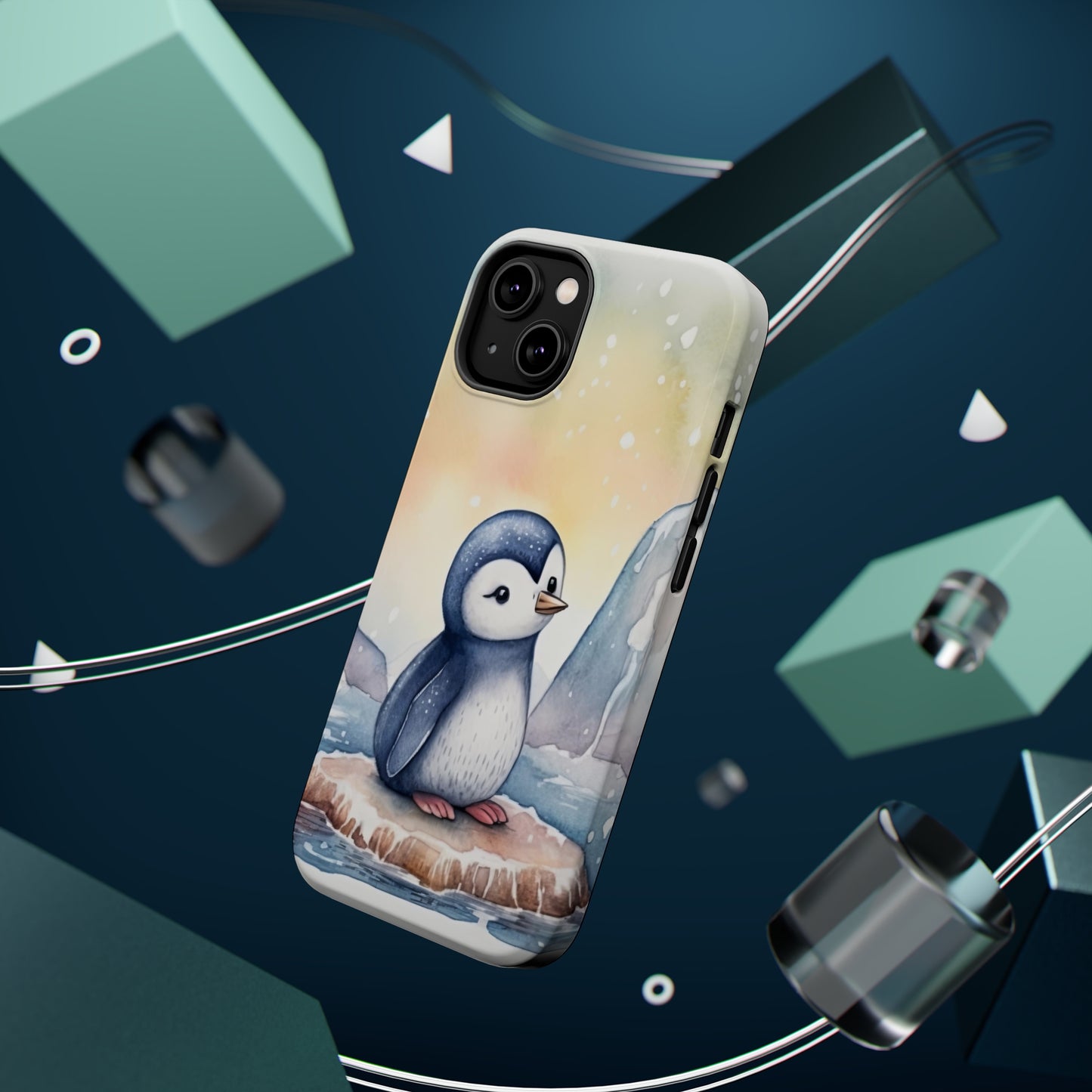 Cute Penguin MagSafe Tough iPhone Case