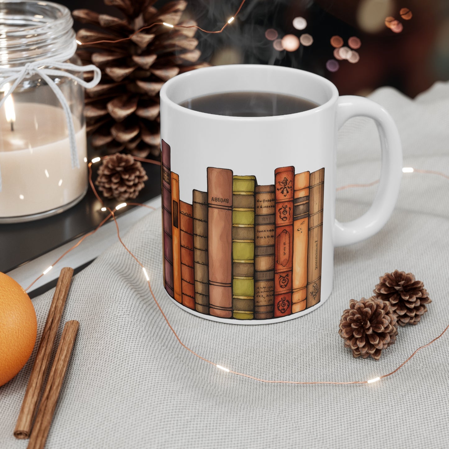 Book Library 11oz Mug