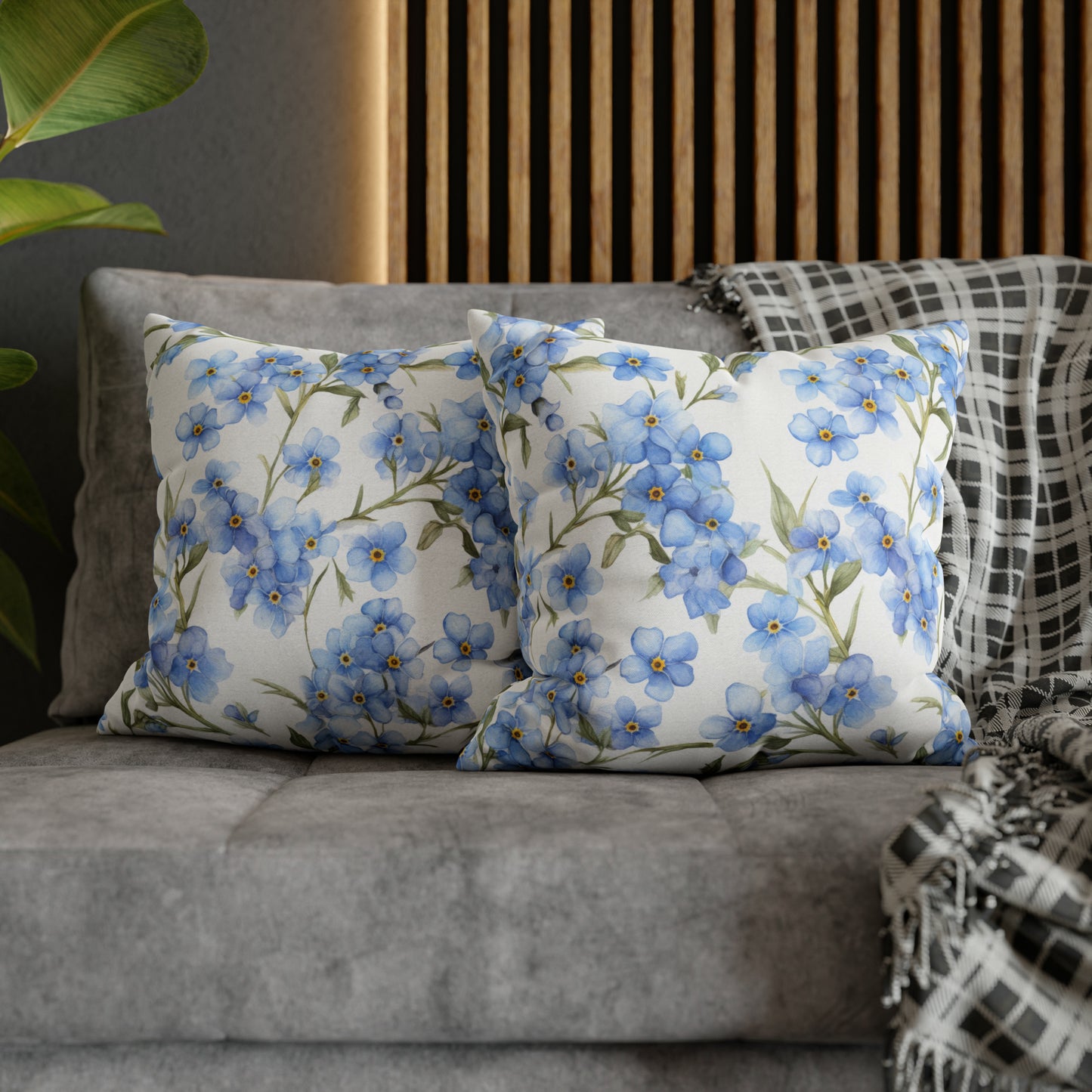 Forget Me Nots Square Pillow Case