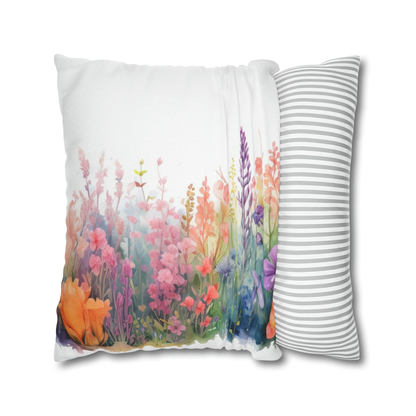 Meadow Wildflowers Square Pillow Case