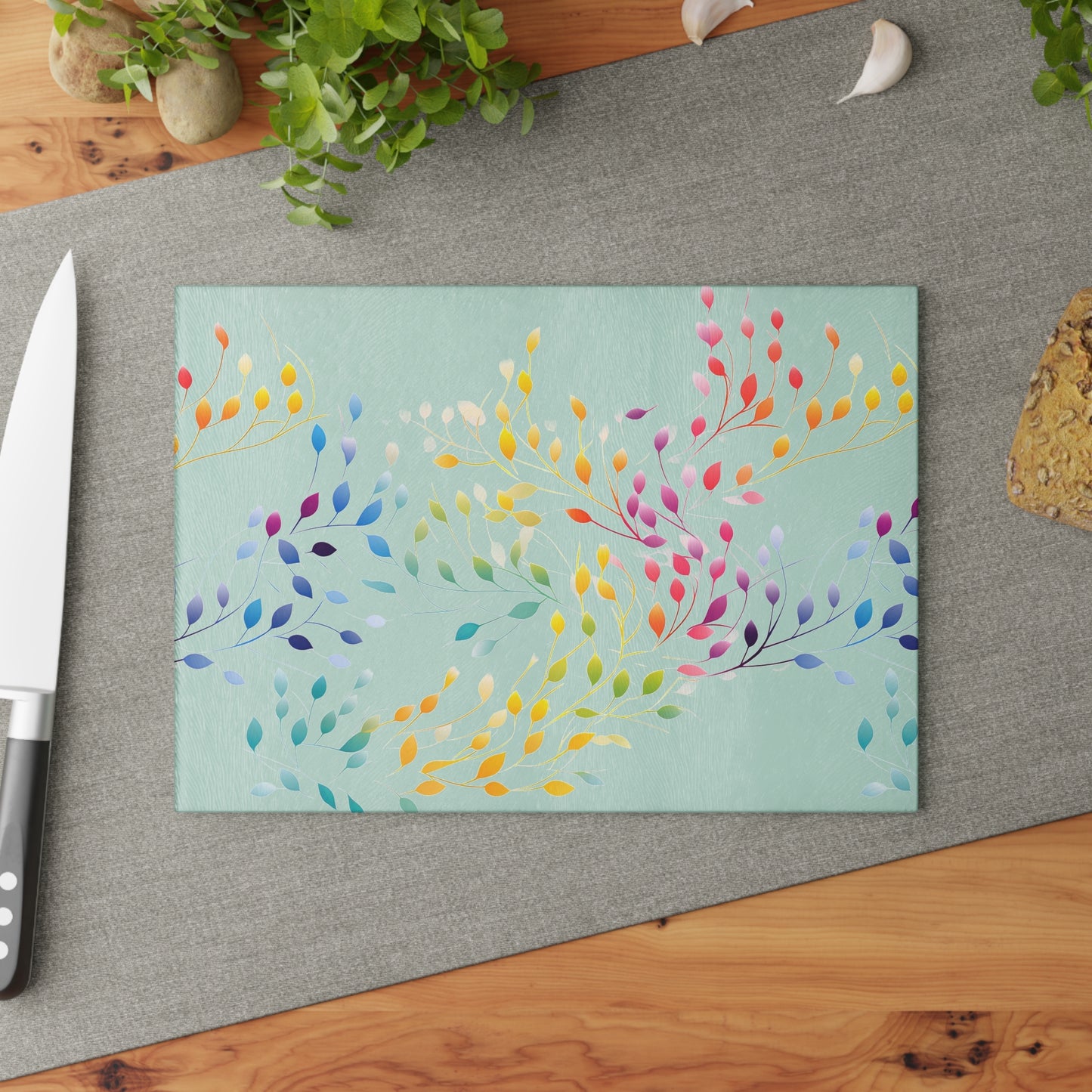 Prismatic Vines Glass Cutting Board
