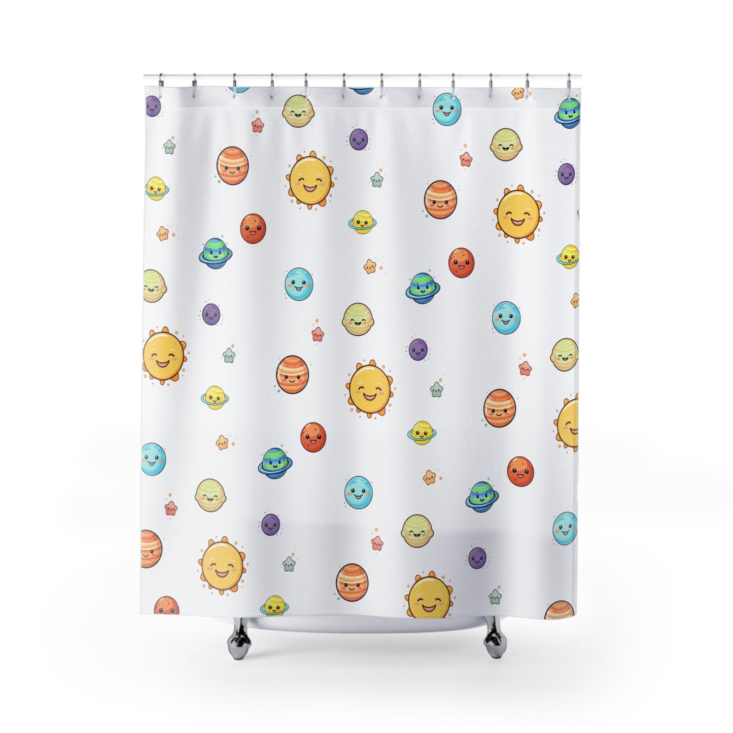 Young Solar System Shower Curtain