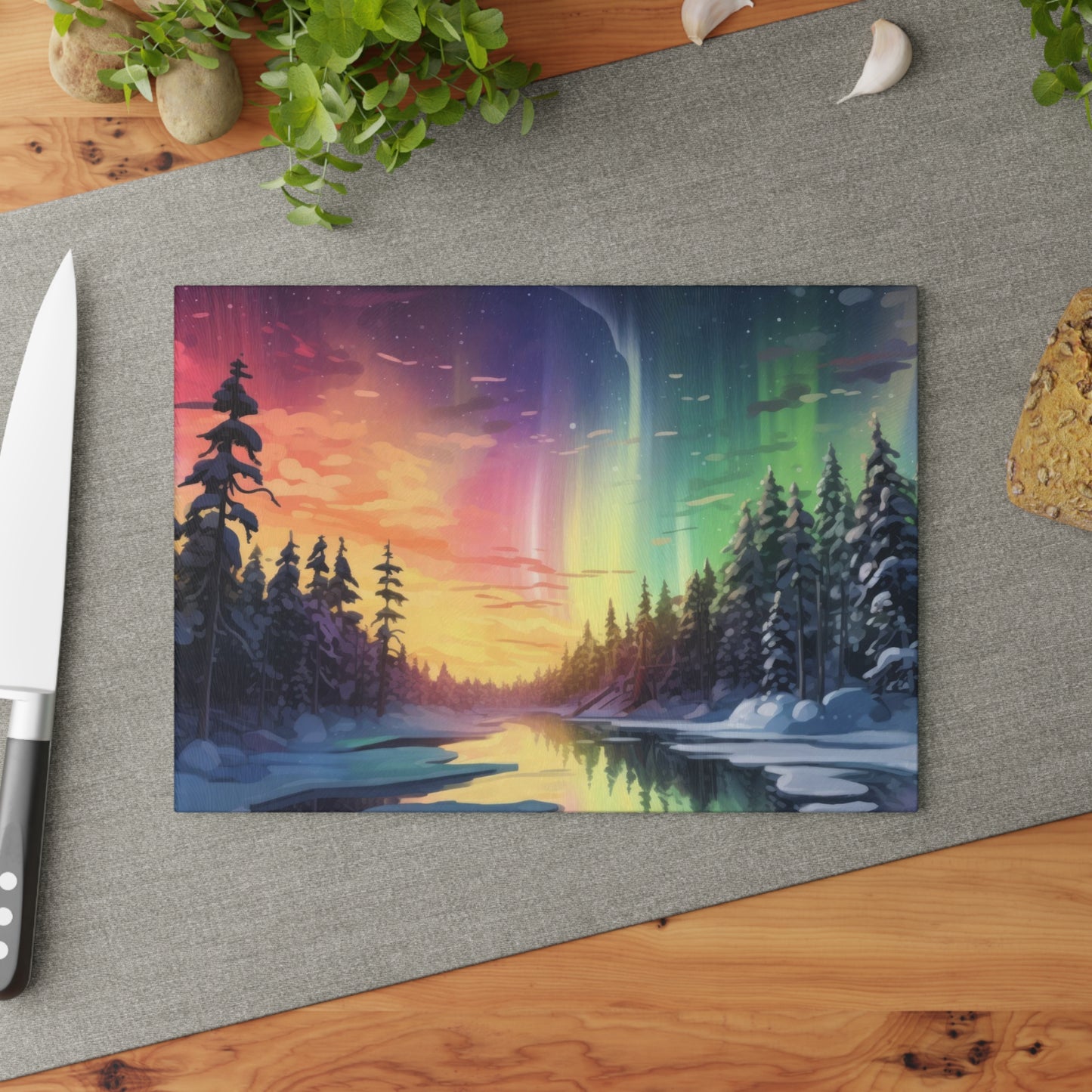 Aurora Glass Cutting Board
