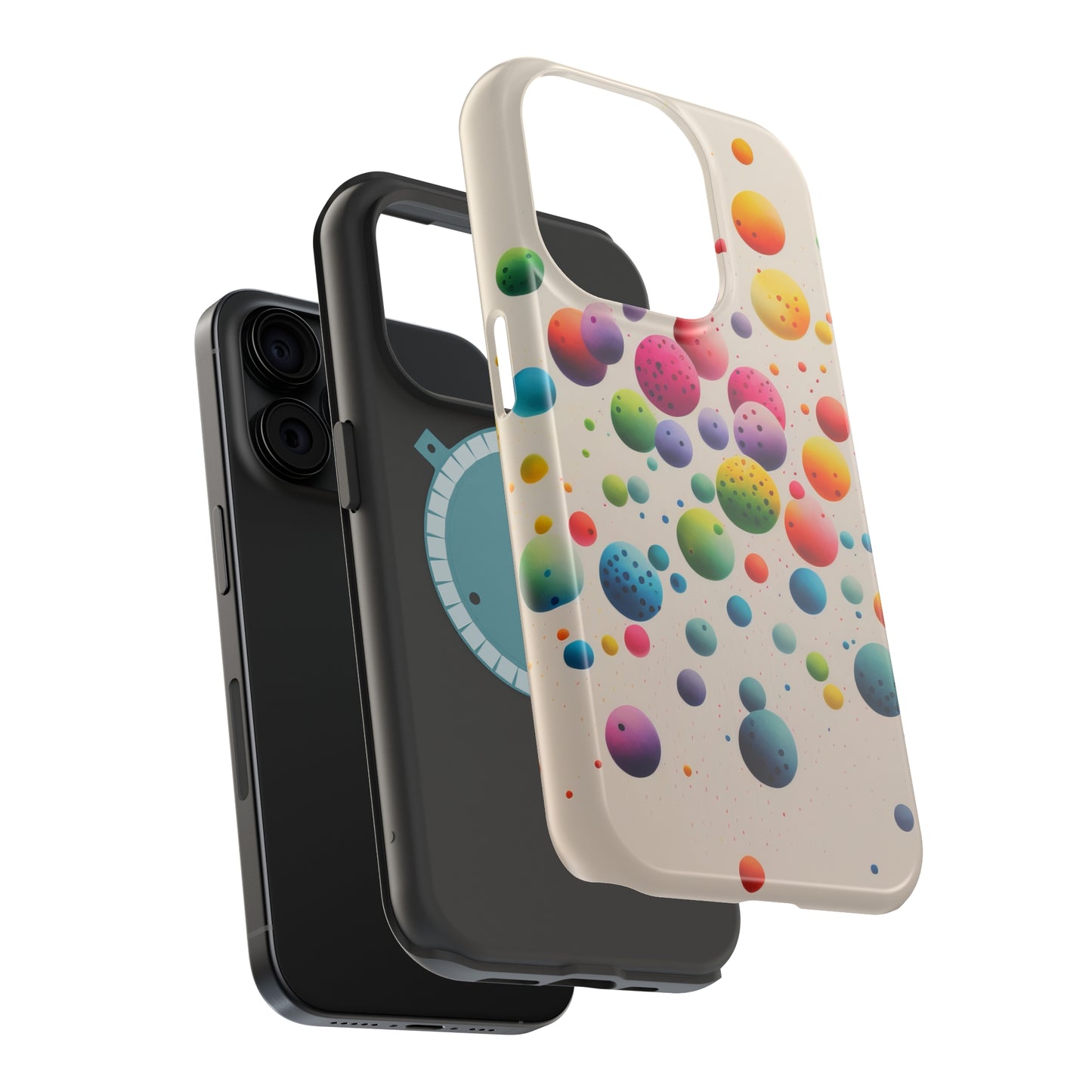 Rainbow Dots MagSafe Tough iPhone Case