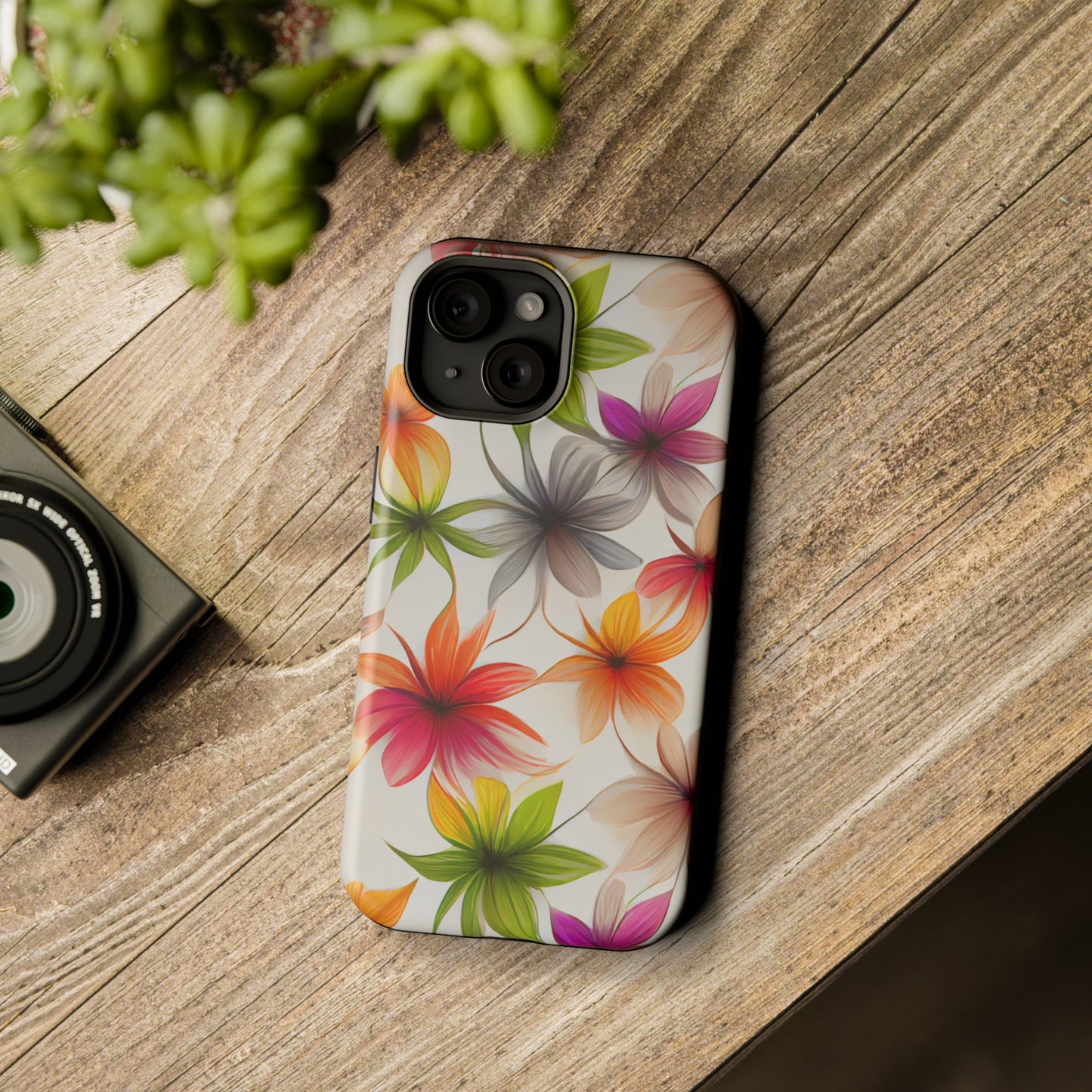 Floral Burst MagSafe Tough iPhone Case