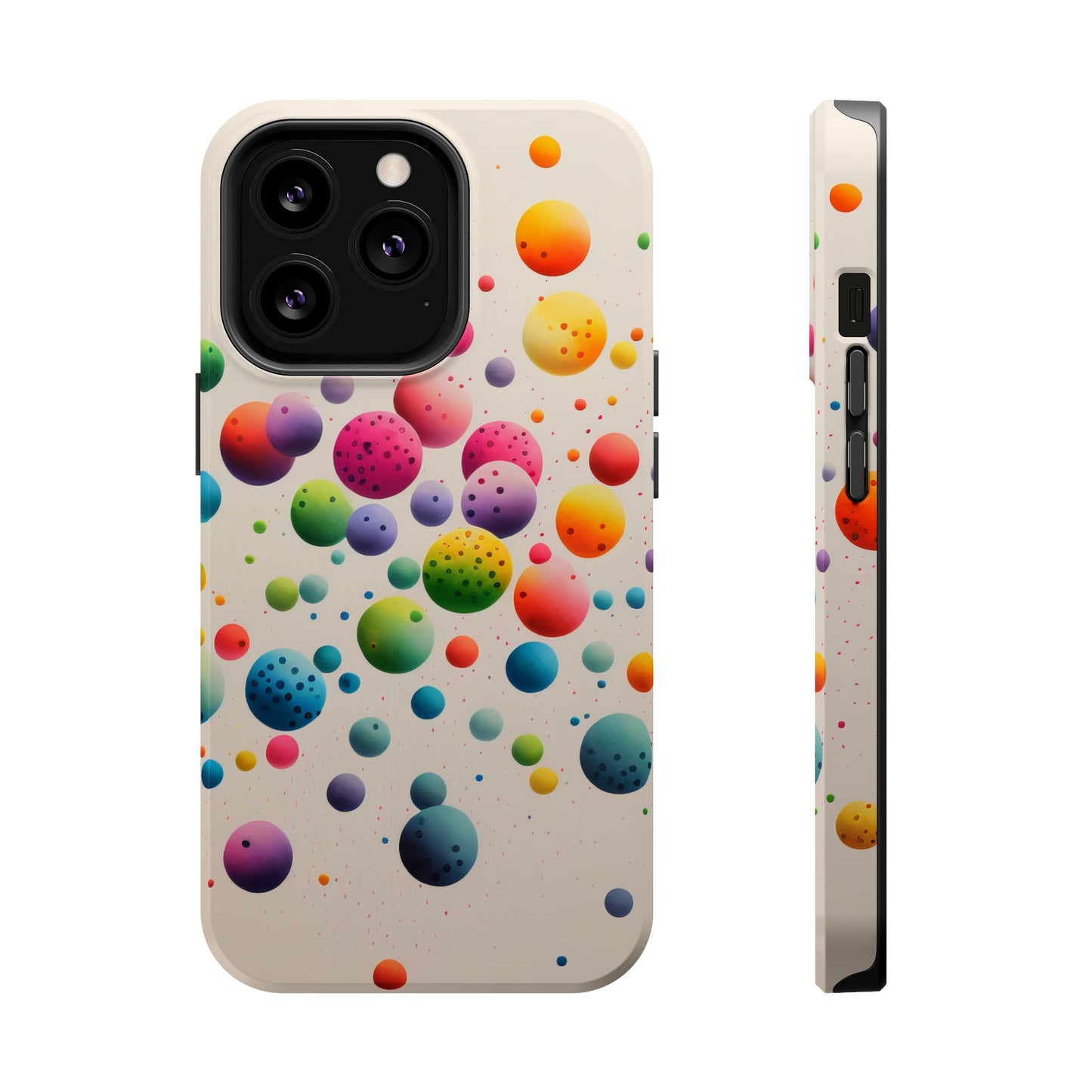 Rainbow Dots MagSafe Tough iPhone Case